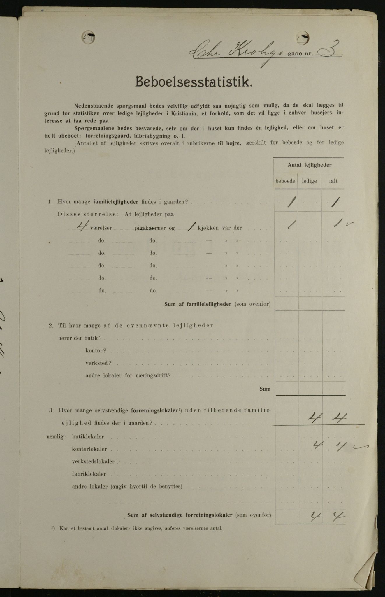 OBA, Municipal Census 1908 for Kristiania, 1908, p. 11026
