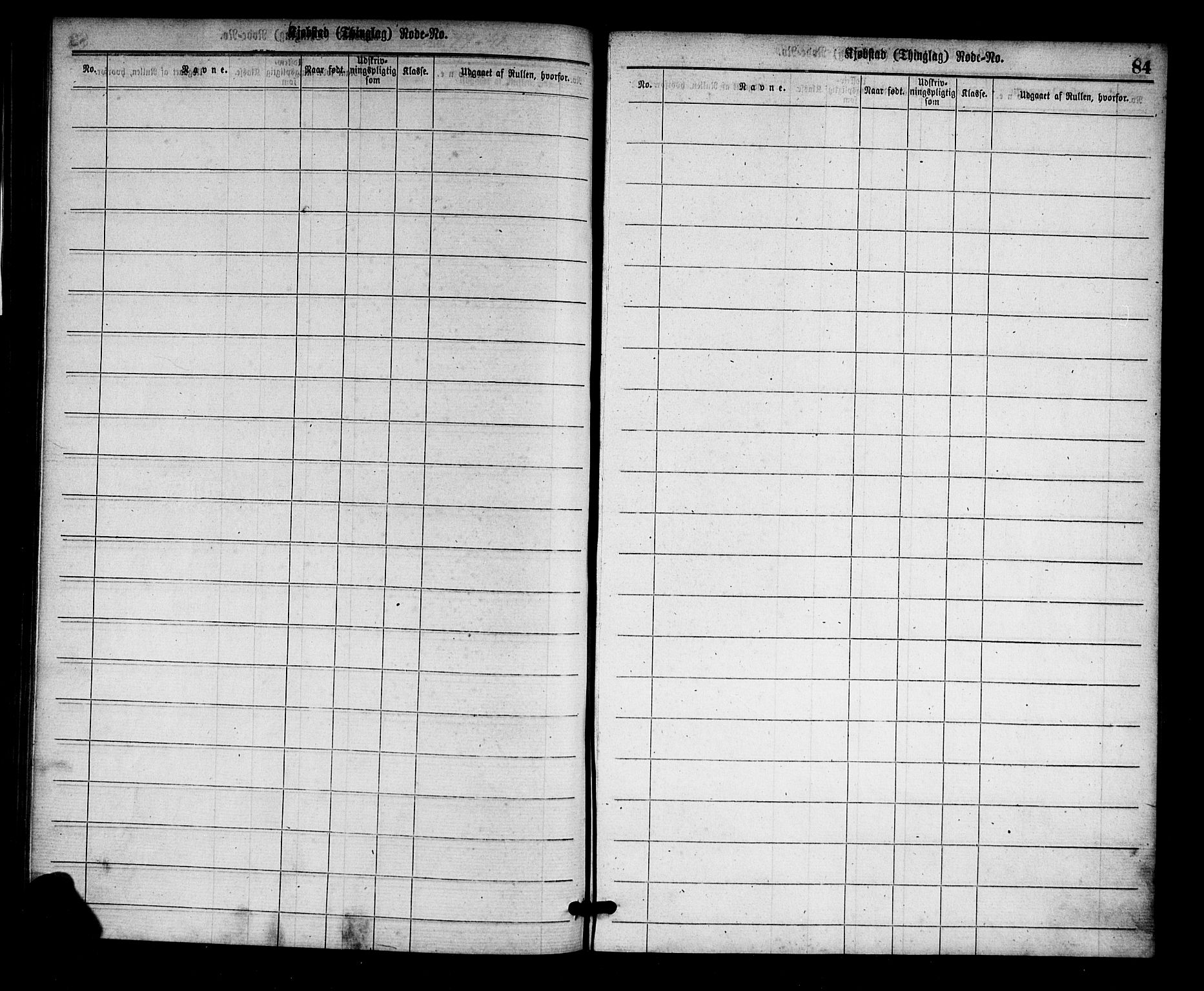 Egersund mønstringskrets, AV/SAK-2031-0019/F/Ff/L0001: Utskrivningsregisterrulle, nr som i hovedrulle, O-8, 1860-1900, p. 86