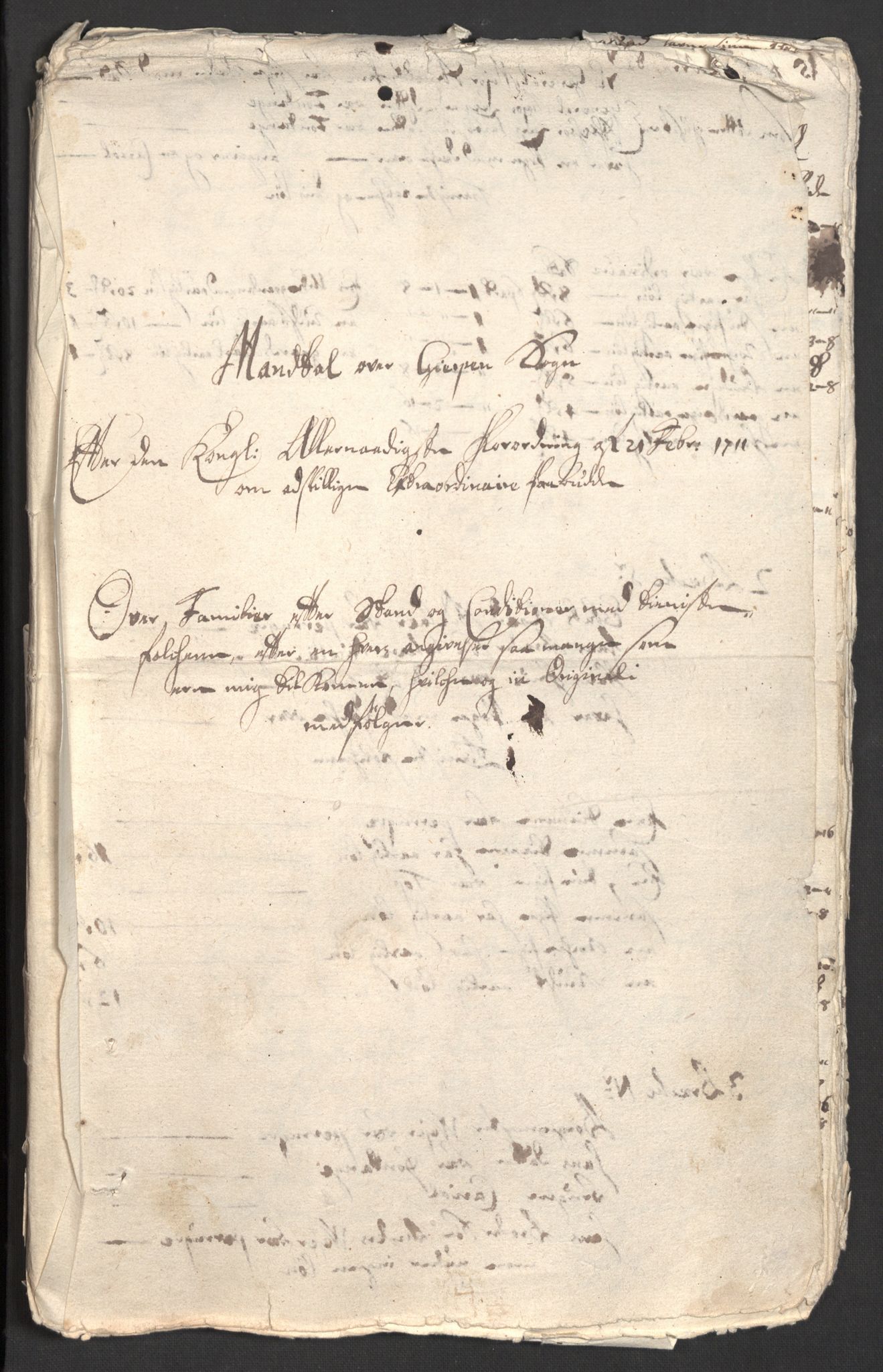 Rentekammeret inntil 1814, Reviderte regnskaper, Fogderegnskap, RA/EA-4092/R36/L2121: Fogderegnskap Øvre og Nedre Telemark og Bamble, 1711, p. 588