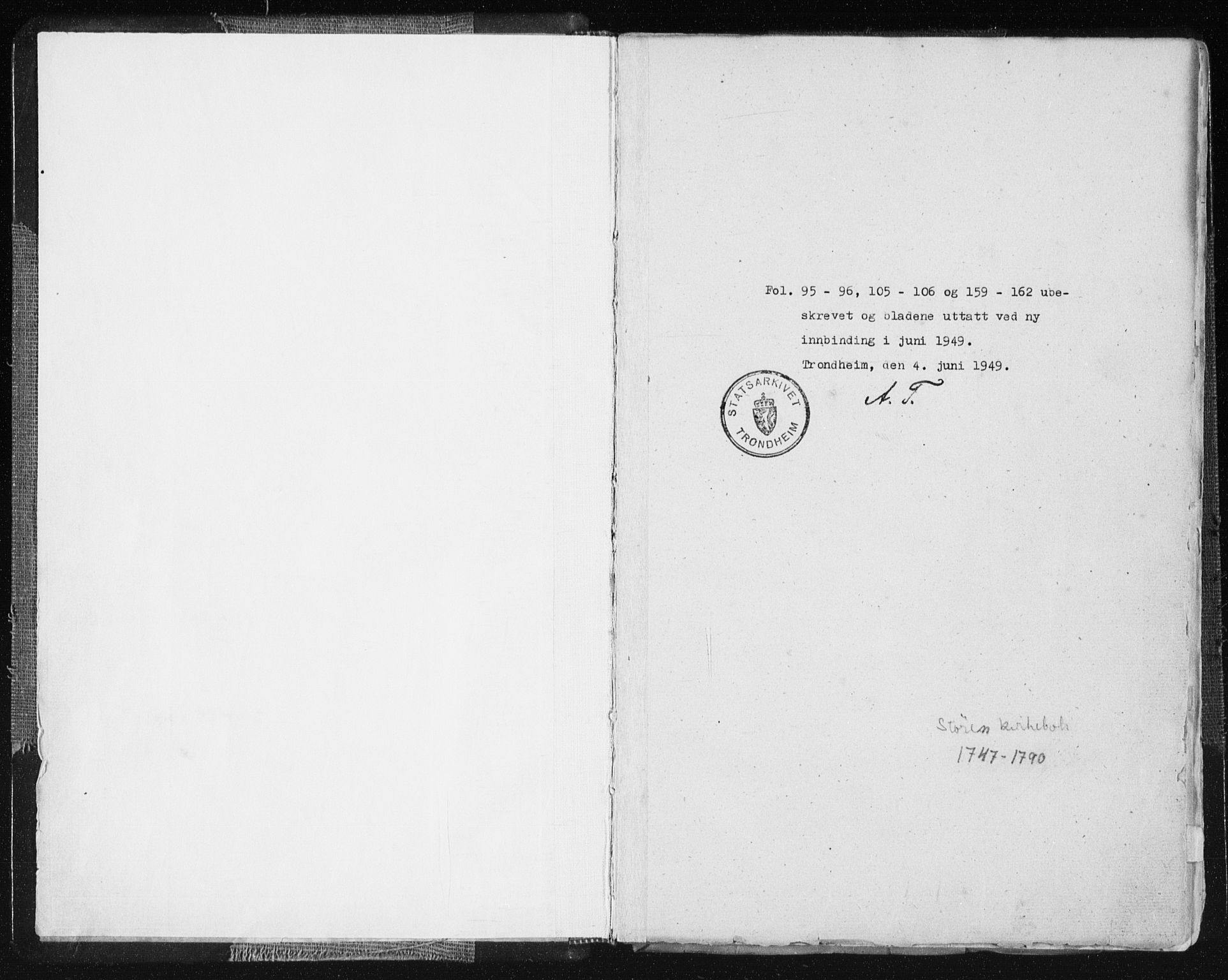 Ministerialprotokoller, klokkerbøker og fødselsregistre - Sør-Trøndelag, AV/SAT-A-1456/687/L0991: Parish register (official) no. 687A02, 1747-1790