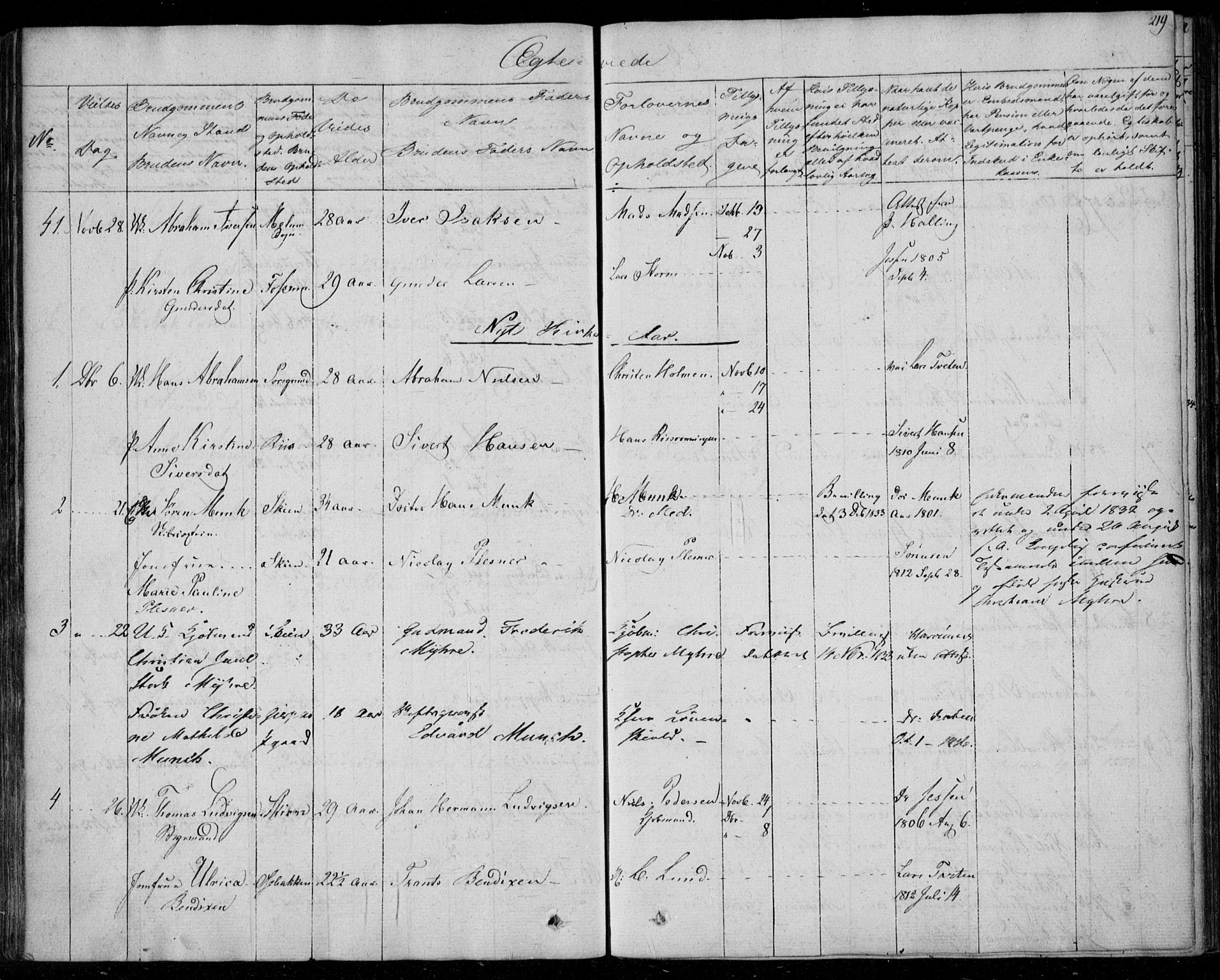 Gjerpen kirkebøker, SAKO/A-265/F/Fa/L0006: Parish register (official) no. I 6, 1829-1834, p. 219