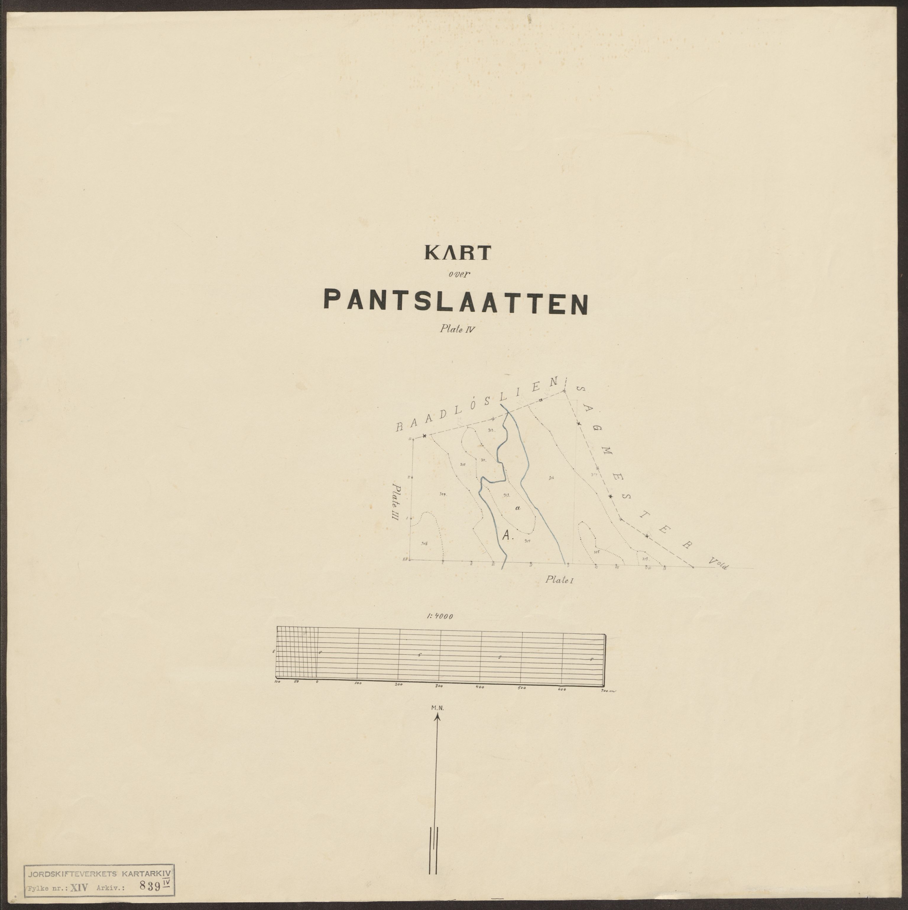 Jordskifteverkets kartarkiv, RA/S-3929/T, 1859-1988, p. 1288