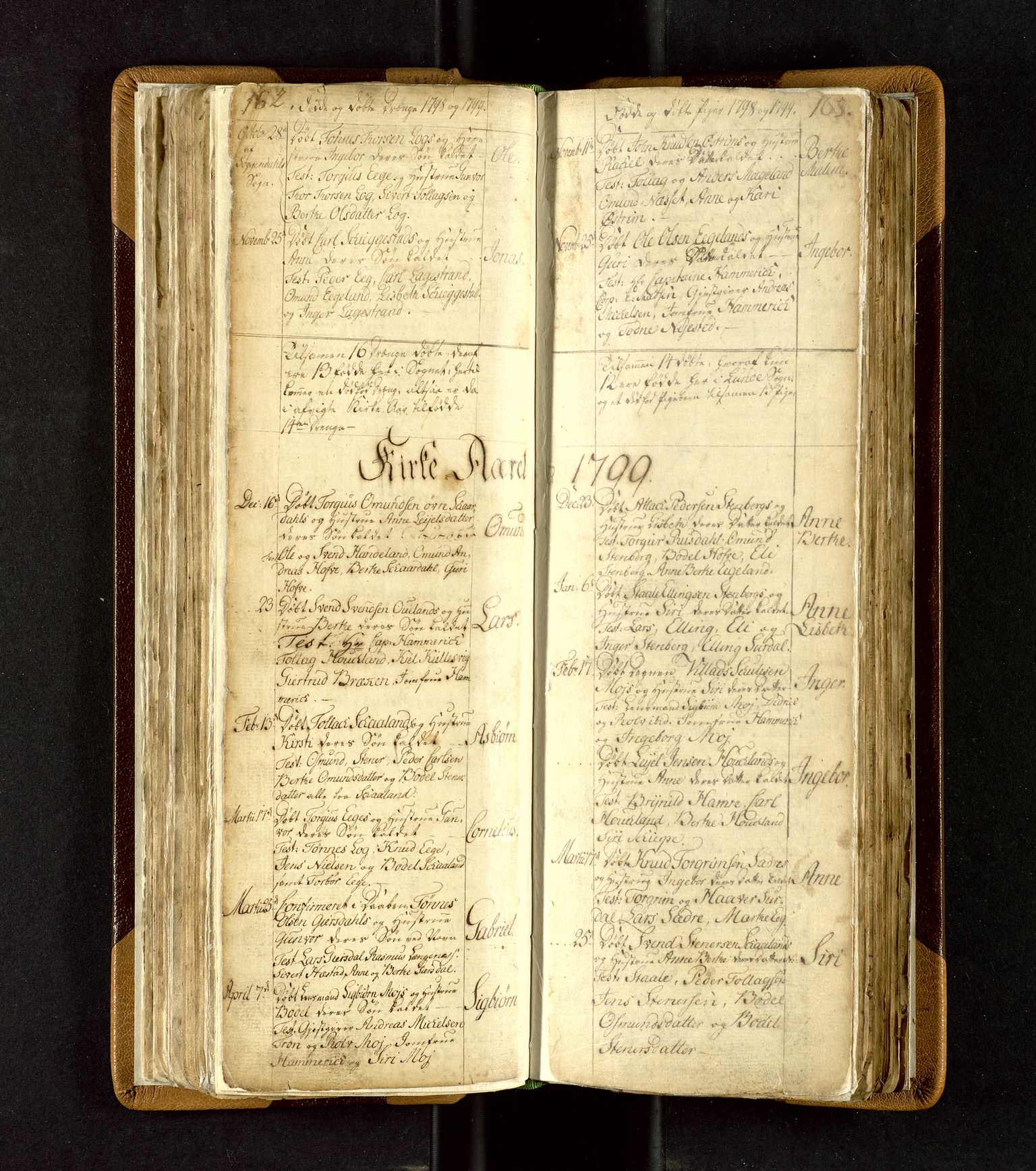 Lund sokneprestkontor, SAST/A-101809/S06/L0003: Parish register (official) no. A 3, 1761-1801, p. 162-163