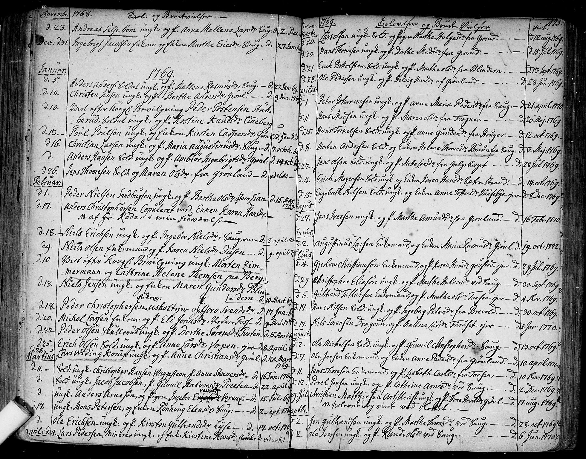 Aker prestekontor kirkebøker, SAO/A-10861/F/L0009: Parish register (official) no. 9, 1765-1785, p. 125