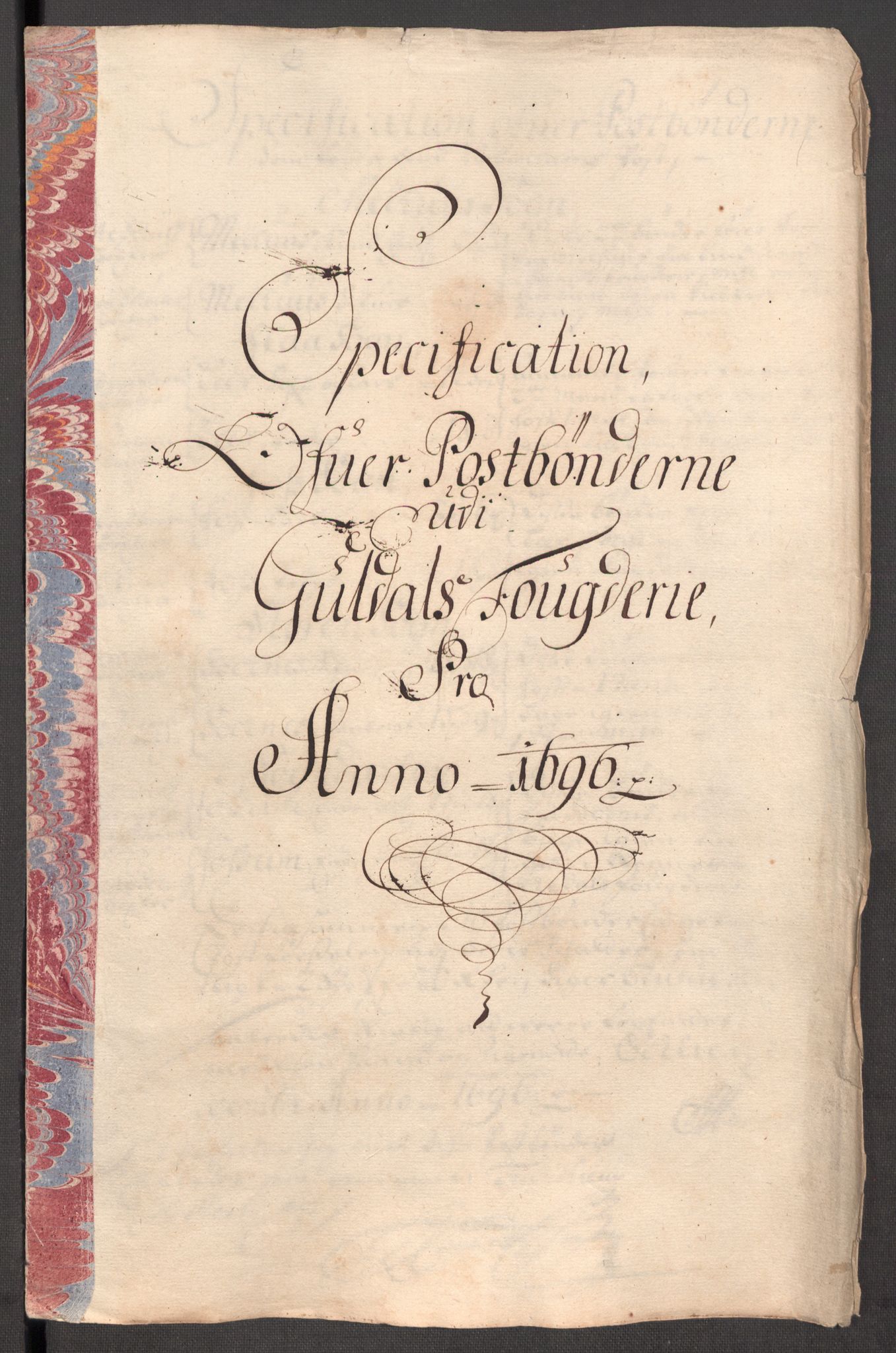 Rentekammeret inntil 1814, Reviderte regnskaper, Fogderegnskap, RA/EA-4092/R60/L3946: Fogderegnskap Orkdal og Gauldal, 1696, p. 396