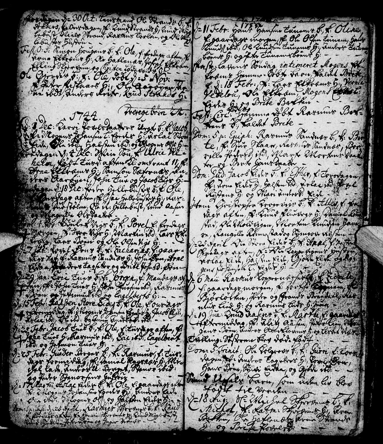 Ministerialprotokoller, klokkerbøker og fødselsregistre - Møre og Romsdal, SAT/A-1454/501/L0001: Parish register (official) no. 501A01, 1742-1760