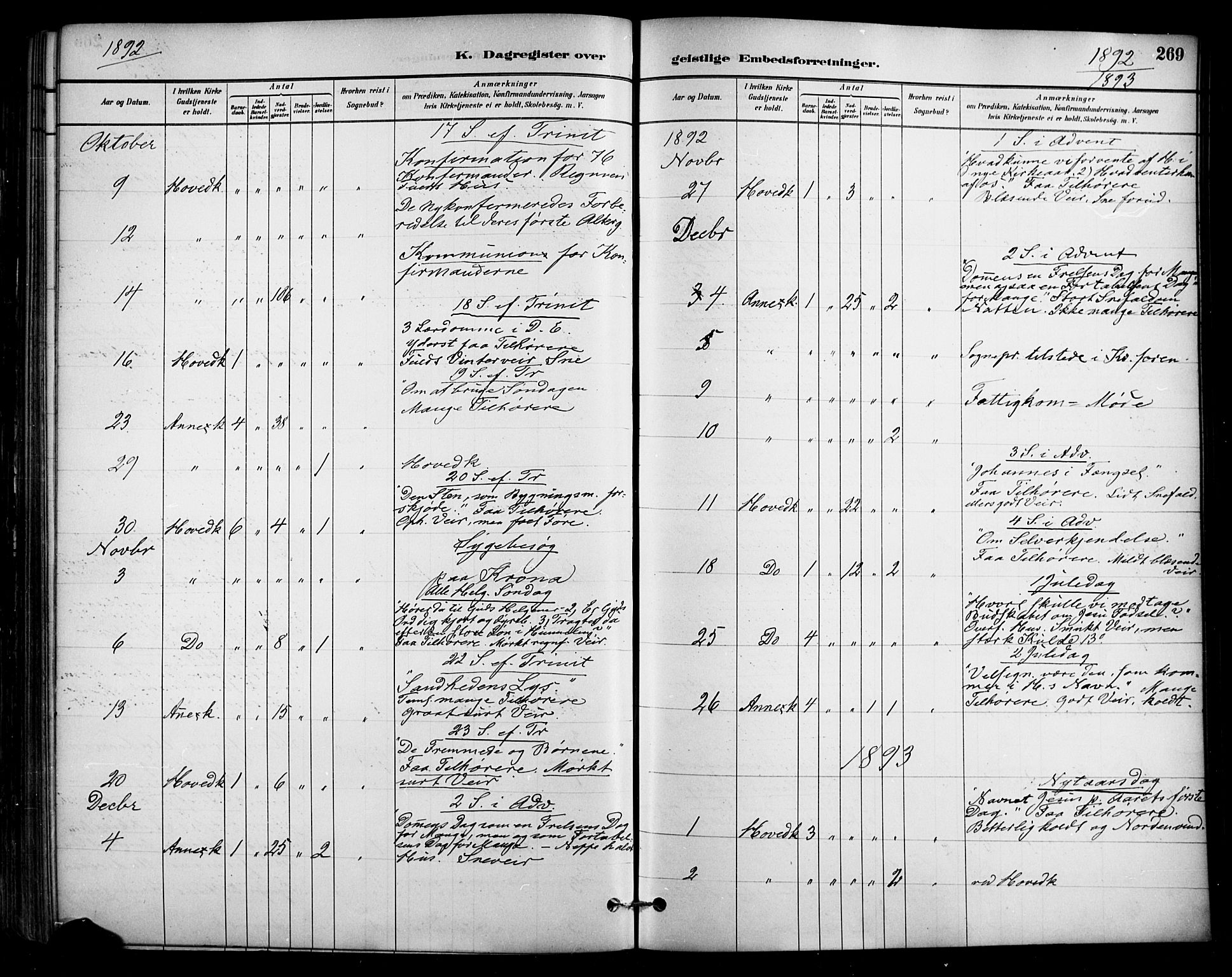 Enebakk prestekontor Kirkebøker, SAO/A-10171c/F/Fa/L0016: Parish register (official) no. I 16, 1883-1898, p. 269