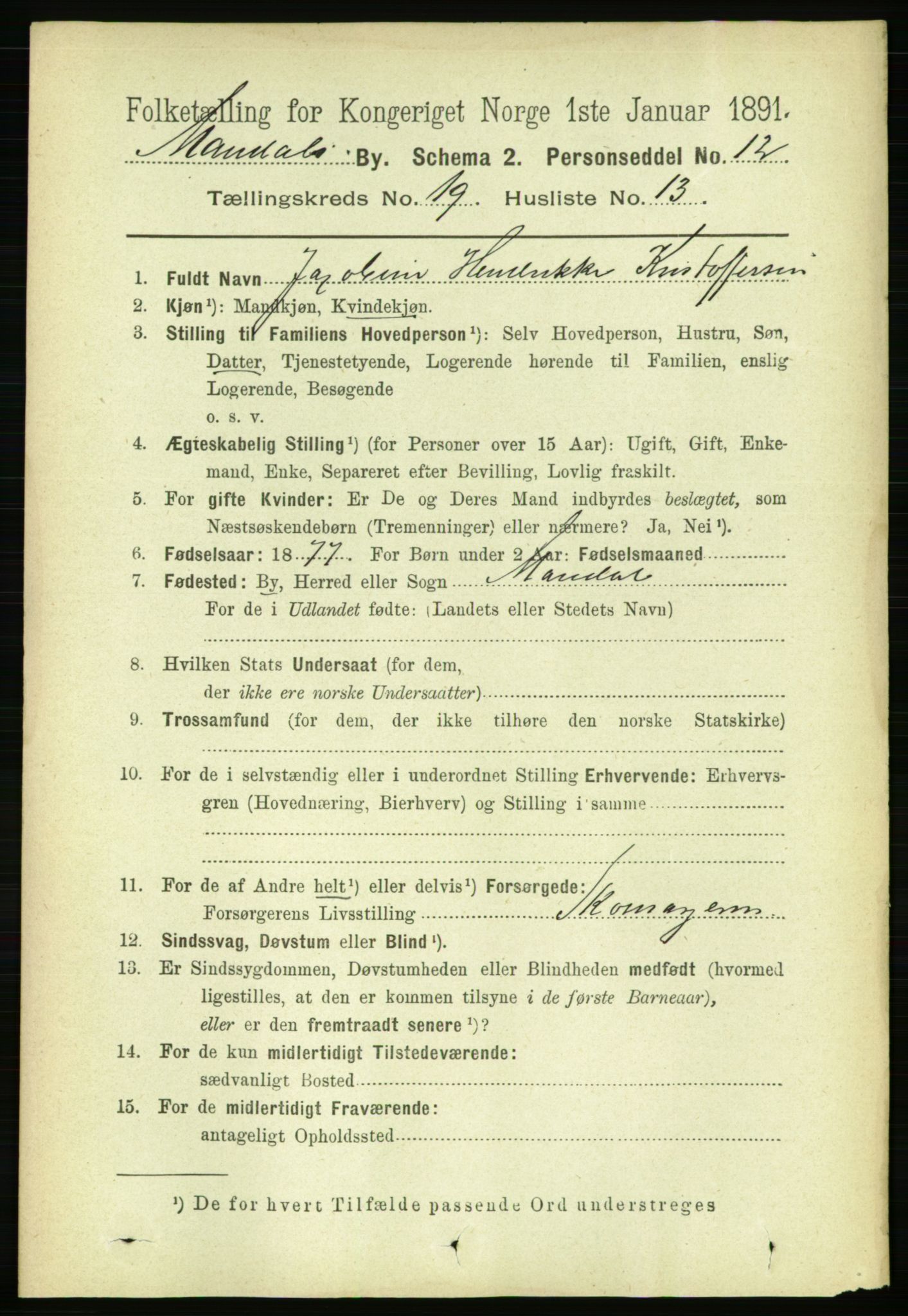 RA, 1891 census for 1002 Mandal, 1891, p. 3893