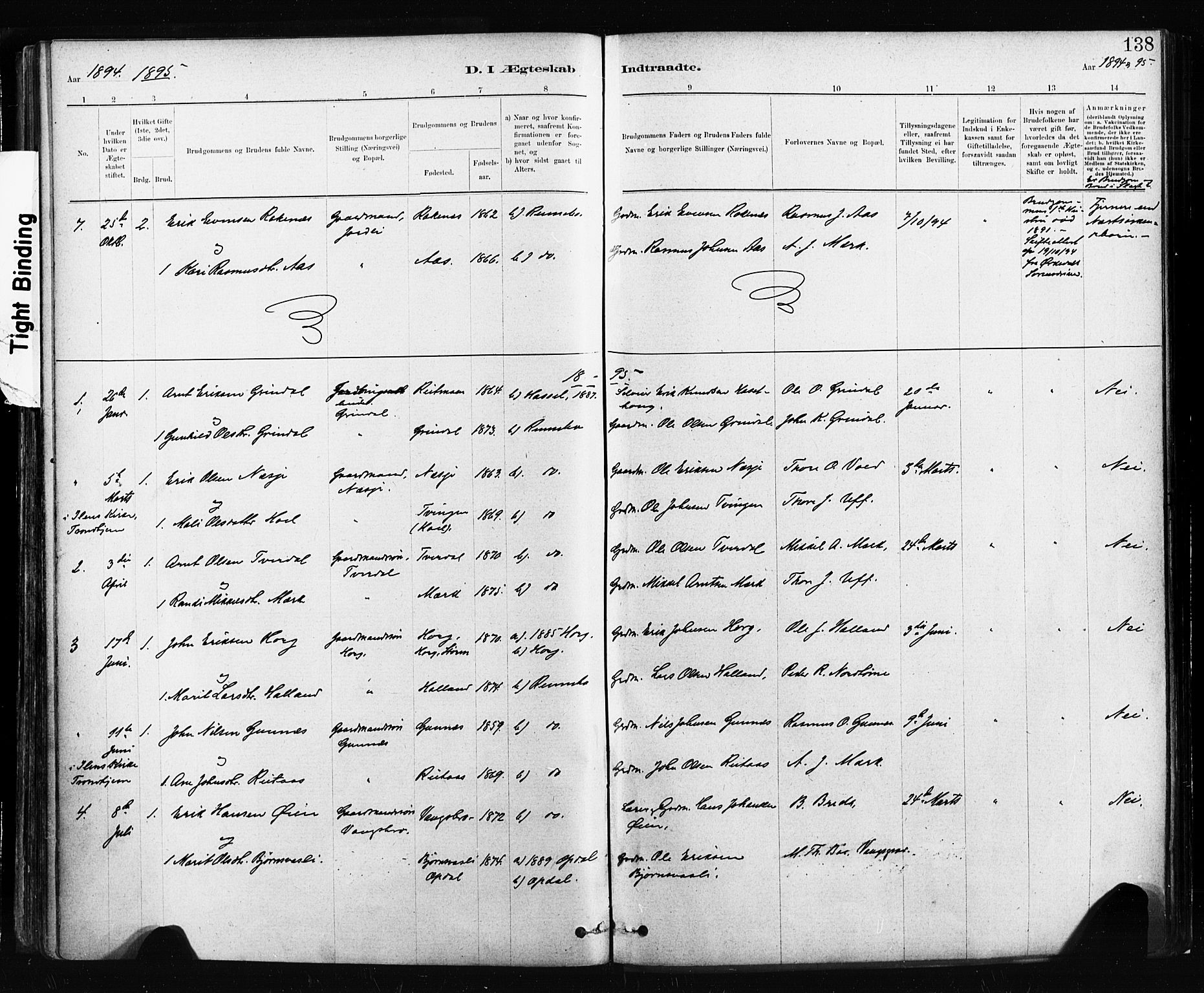 Ministerialprotokoller, klokkerbøker og fødselsregistre - Sør-Trøndelag, AV/SAT-A-1456/674/L0871: Parish register (official) no. 674A03, 1880-1896, p. 138