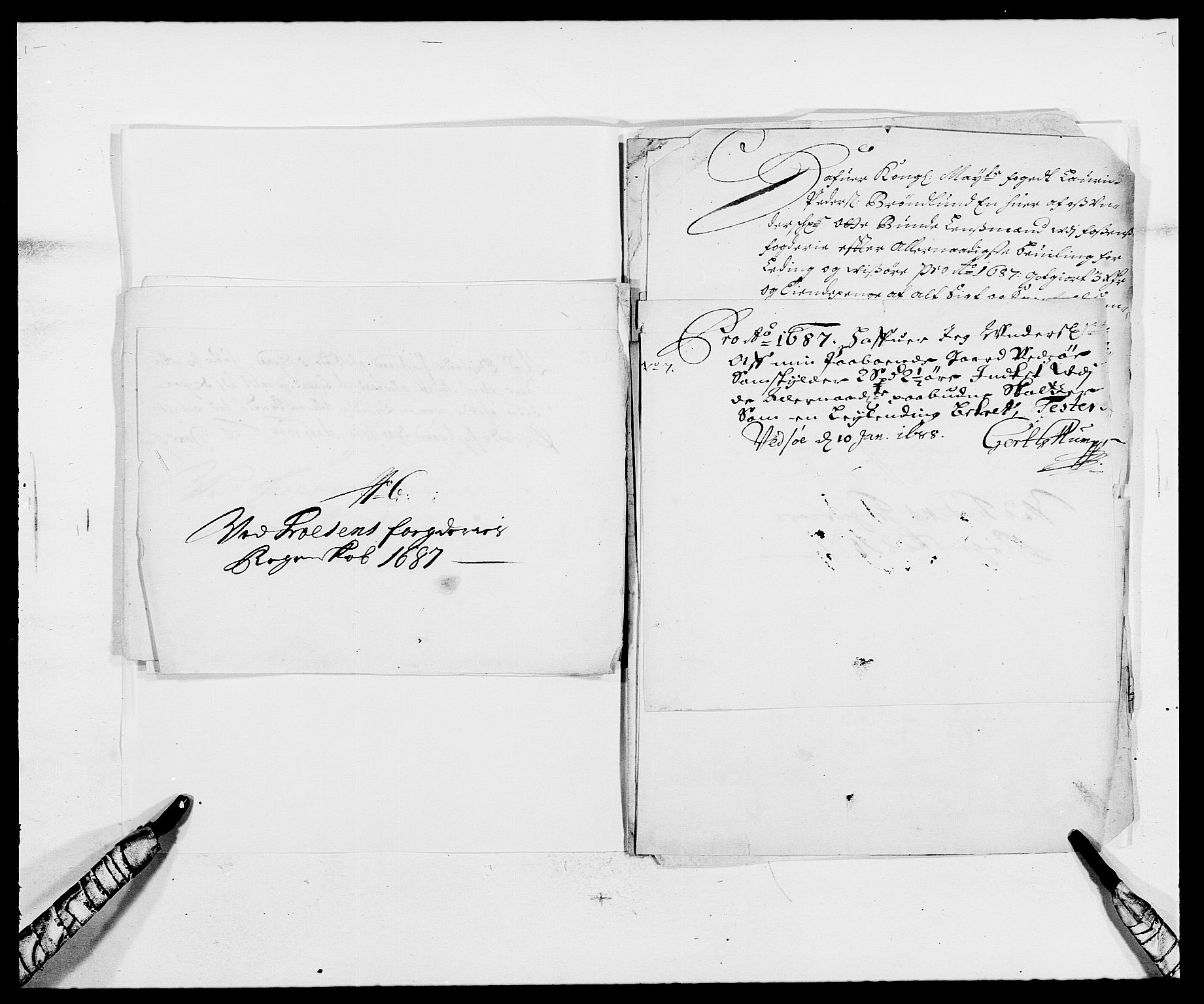 Rentekammeret inntil 1814, Reviderte regnskaper, Fogderegnskap, AV/RA-EA-4092/R57/L3845: Fogderegnskap Fosen, 1687, p. 209