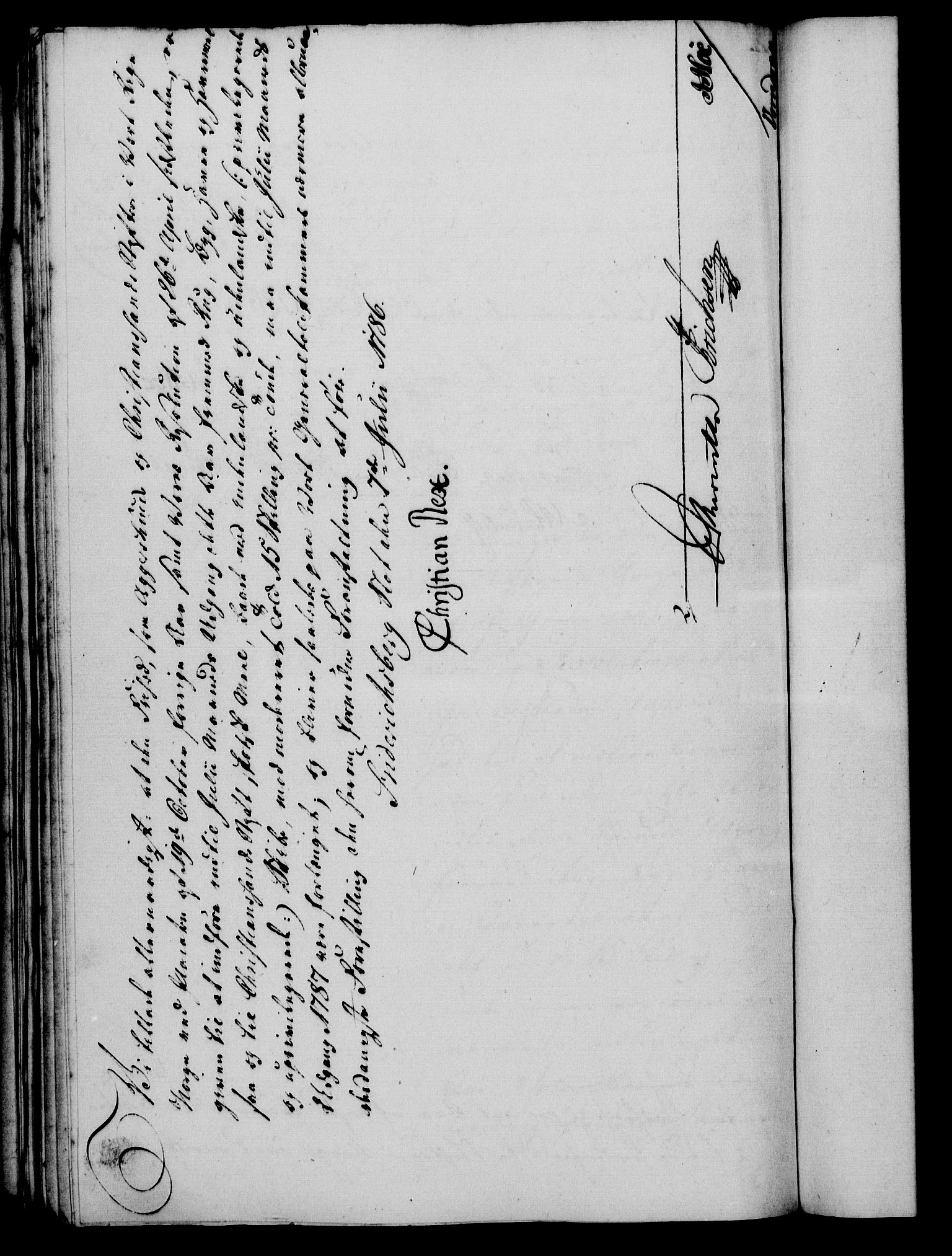 Rentekammeret, Kammerkanselliet, RA/EA-3111/G/Gf/Gfa/L0068: Norsk relasjons- og resolusjonsprotokoll (merket RK 52.68), 1786, p. 488