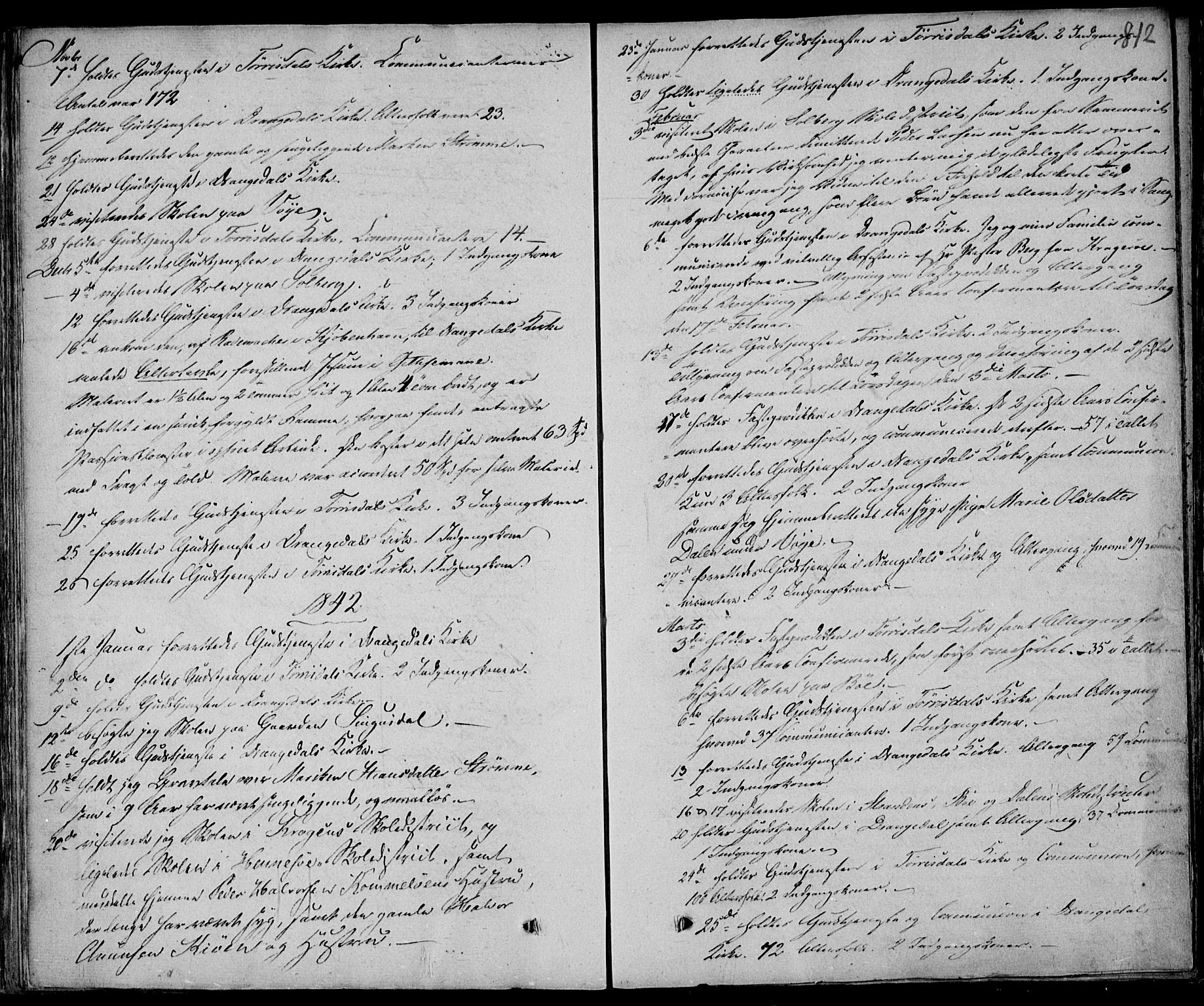 Drangedal kirkebøker, SAKO/A-258/F/Fa/L0007b: Parish register (official) no. 7b, 1837-1856, p. 812