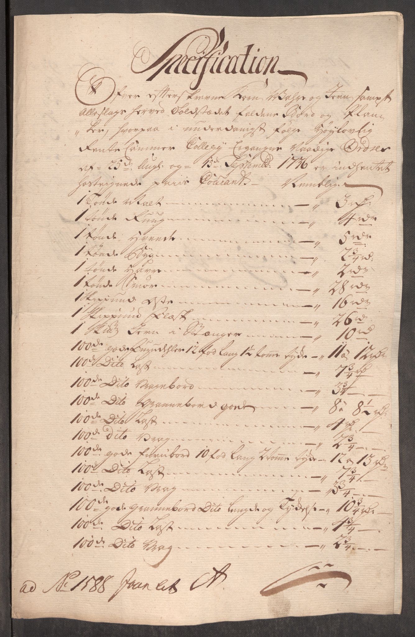 Rentekammeret inntil 1814, Realistisk ordnet avdeling, AV/RA-EA-4070/Oe/L0002: [Ø1]: Priskuranter, 1740-1744, p. 454