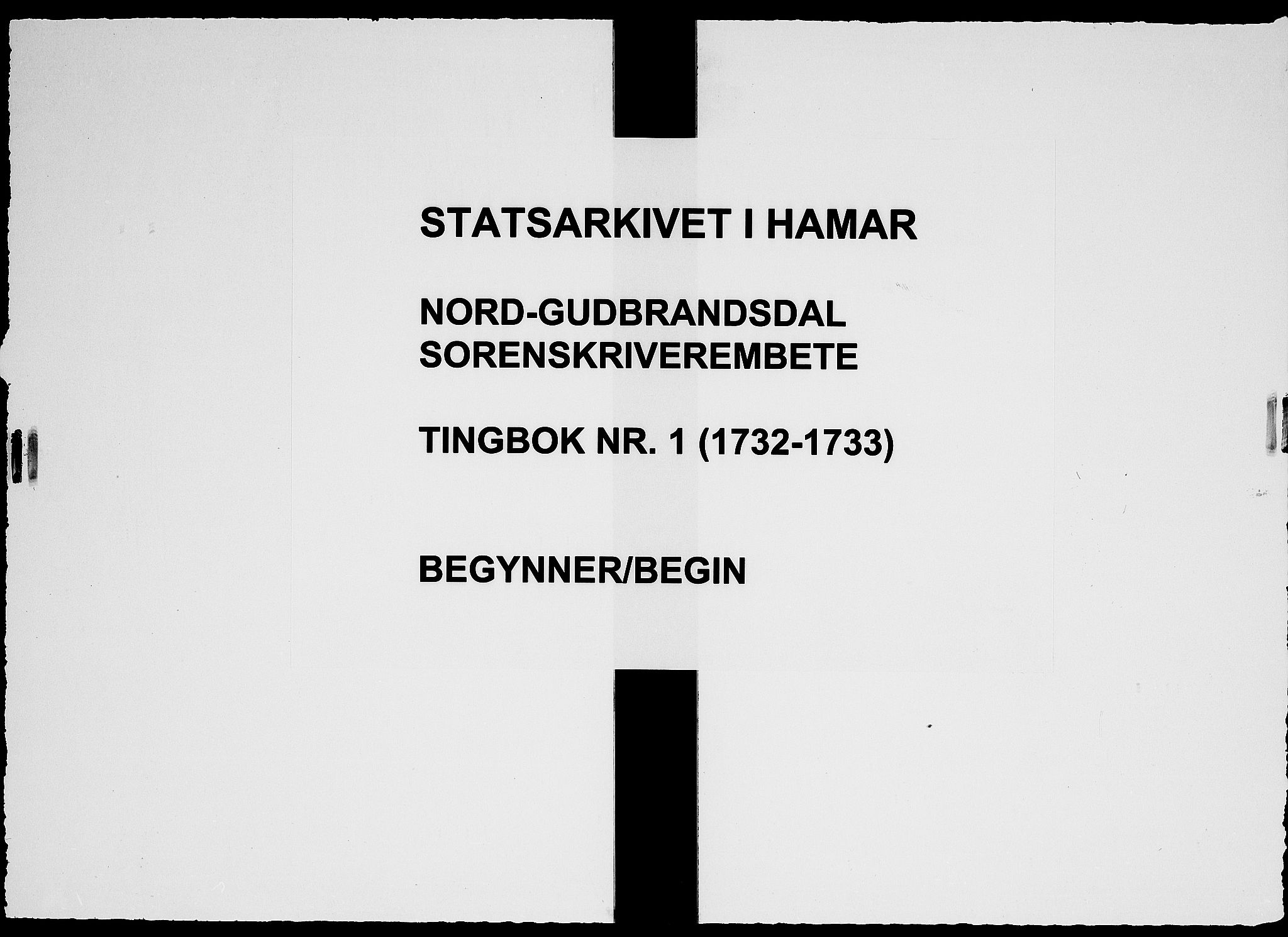 Nord-Gudbrandsdal tingrett, AV/SAH-TING-002/G/Gb/L0001: Tingbok, 1732-1733