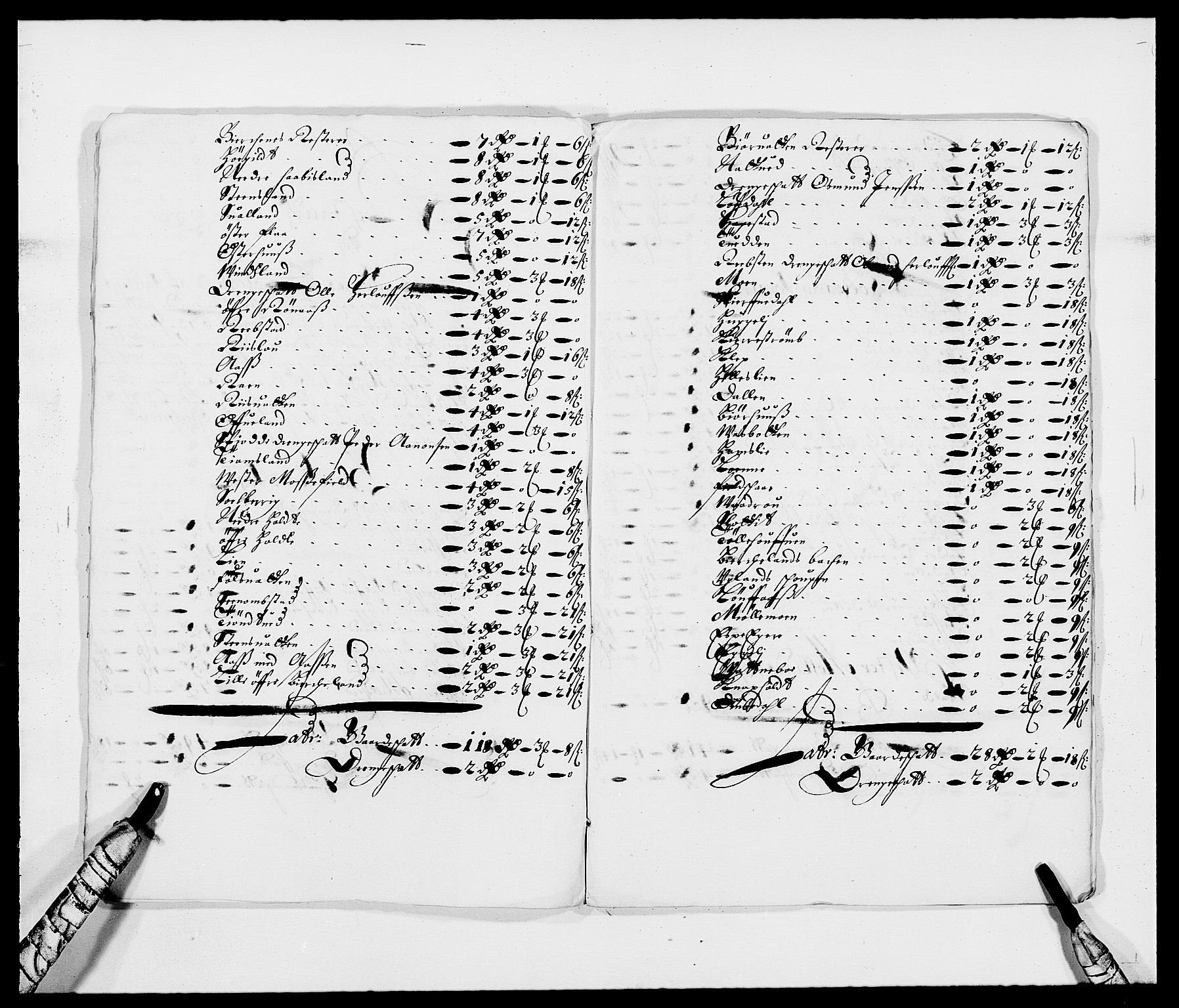 Rentekammeret inntil 1814, Reviderte regnskaper, Fogderegnskap, RA/EA-4092/R39/L2300: Fogderegnskap Nedenes, 1672-1674, p. 221
