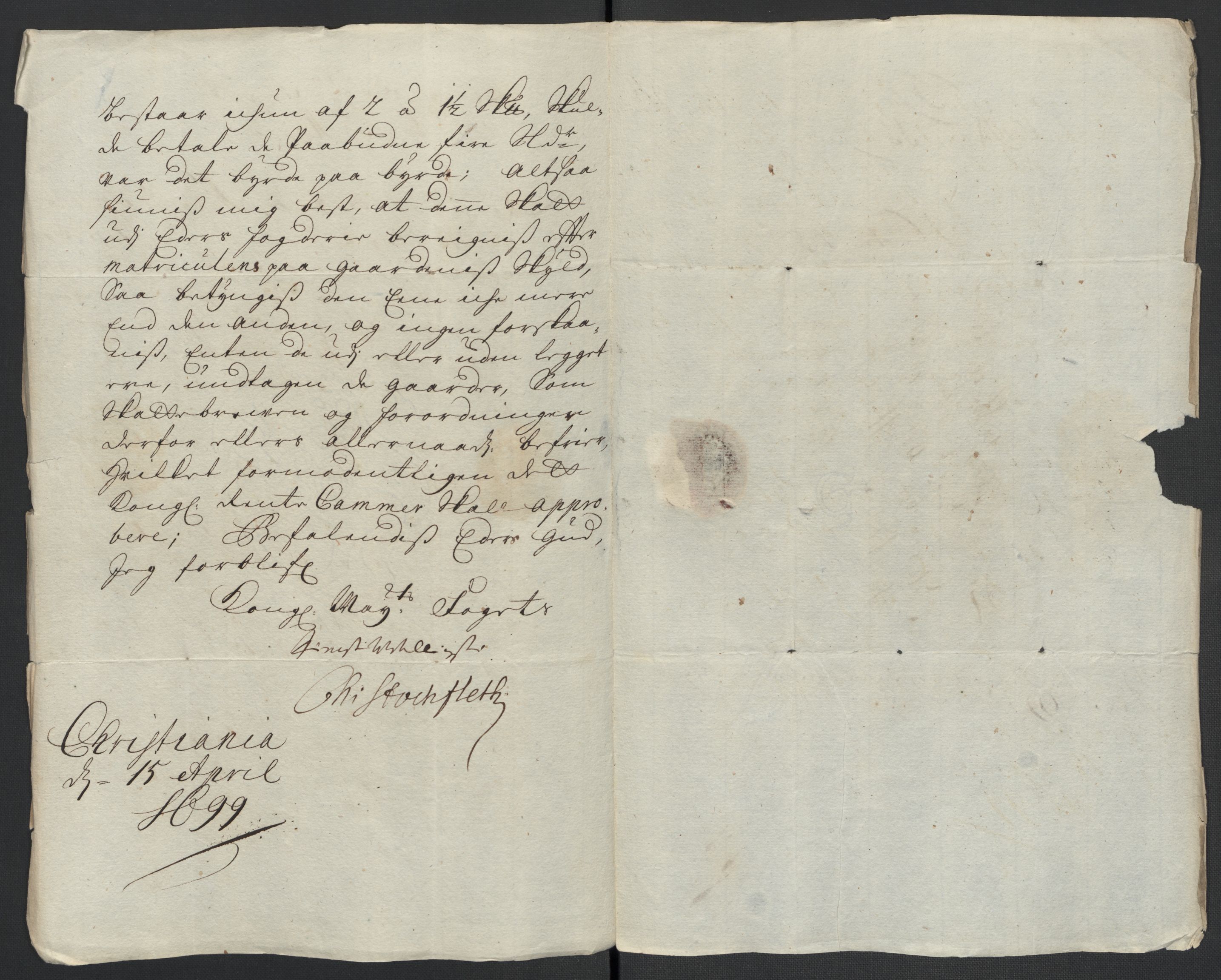 Rentekammeret inntil 1814, Reviderte regnskaper, Fogderegnskap, AV/RA-EA-4092/R13/L0837: Fogderegnskap Solør, Odal og Østerdal, 1699, p. 195