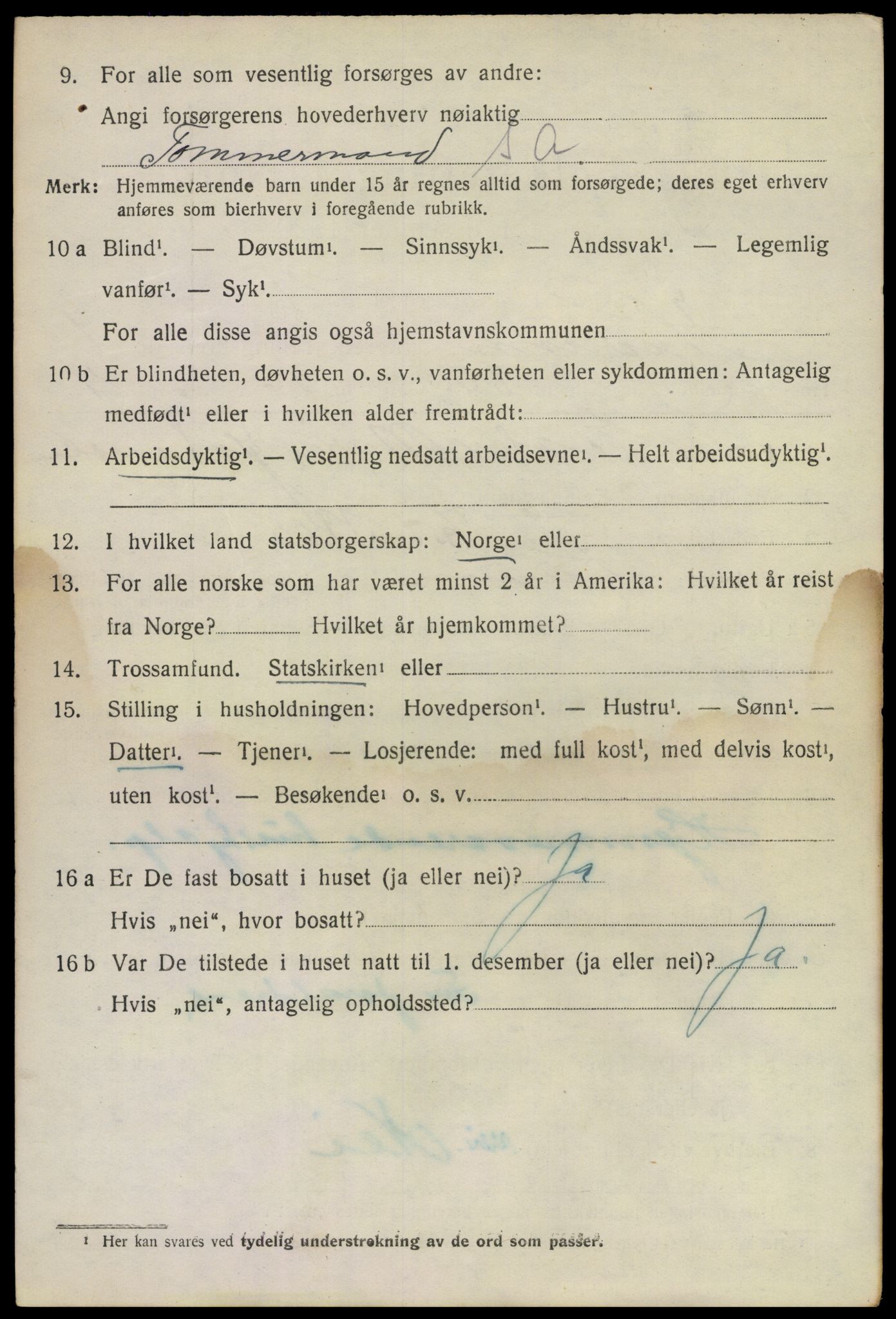 SAKO, 1920 census for Hurum, 1920, p. 10087