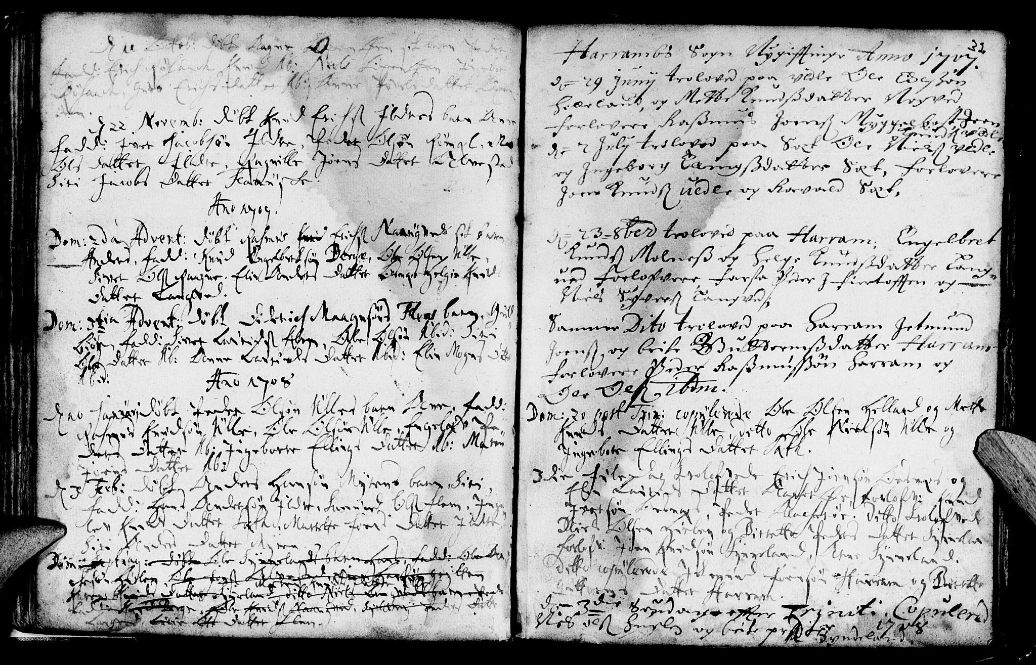 Ministerialprotokoller, klokkerbøker og fødselsregistre - Møre og Romsdal, SAT/A-1454/536/L0491: Parish register (official) no. 536A01 /1, 1689-1737, p. 32