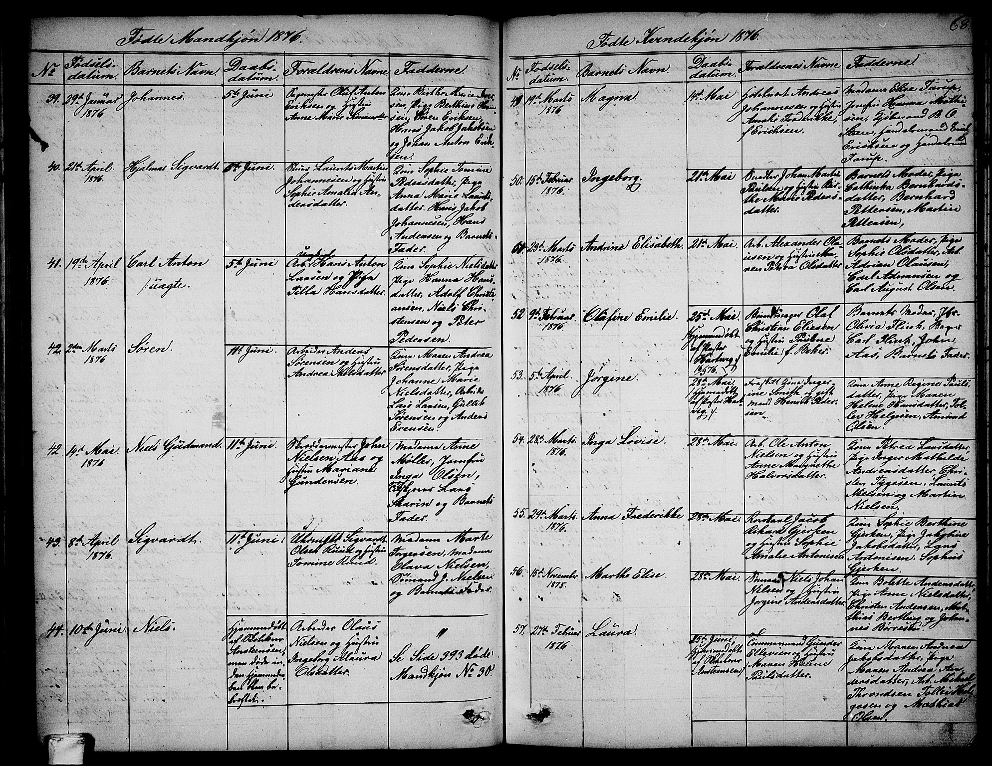 Larvik kirkebøker, AV/SAKO-A-352/G/Ga/L0004: Parish register (copy) no. I 4, 1871-1888, p. 68
