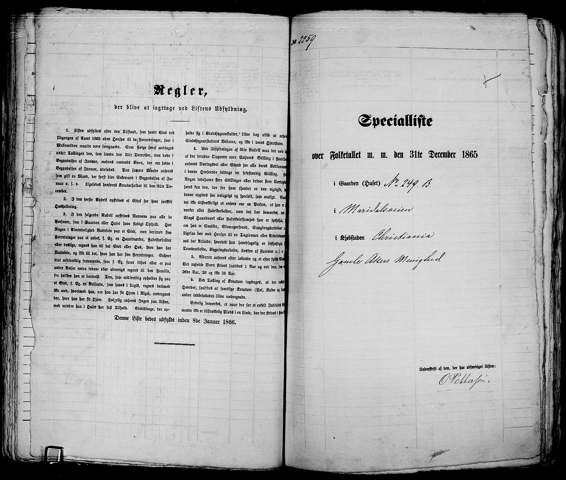 RA, 1865 census for Kristiania, 1865, p. 5031