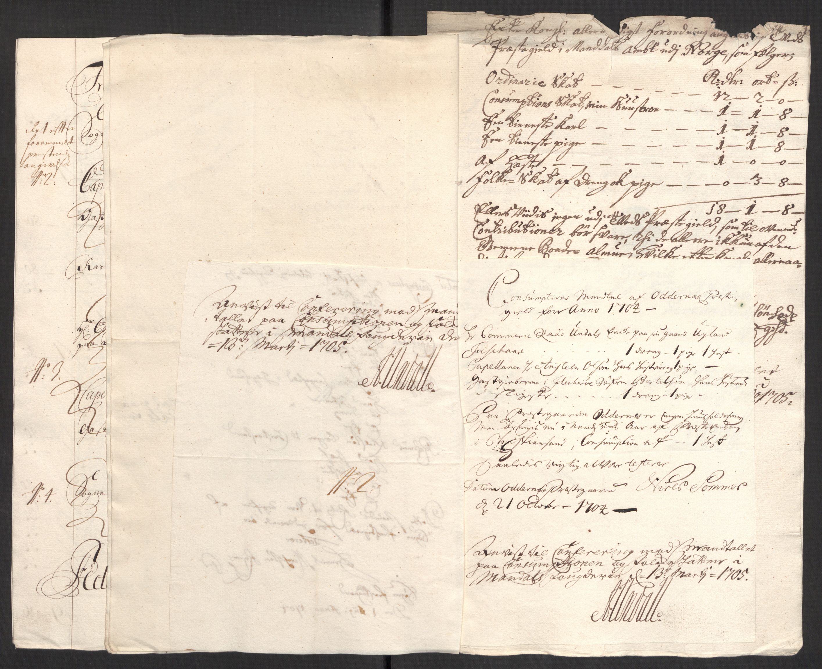 Rentekammeret inntil 1814, Reviderte regnskaper, Fogderegnskap, AV/RA-EA-4092/R43/L2550: Fogderegnskap Lista og Mandal, 1703-1704, p. 318