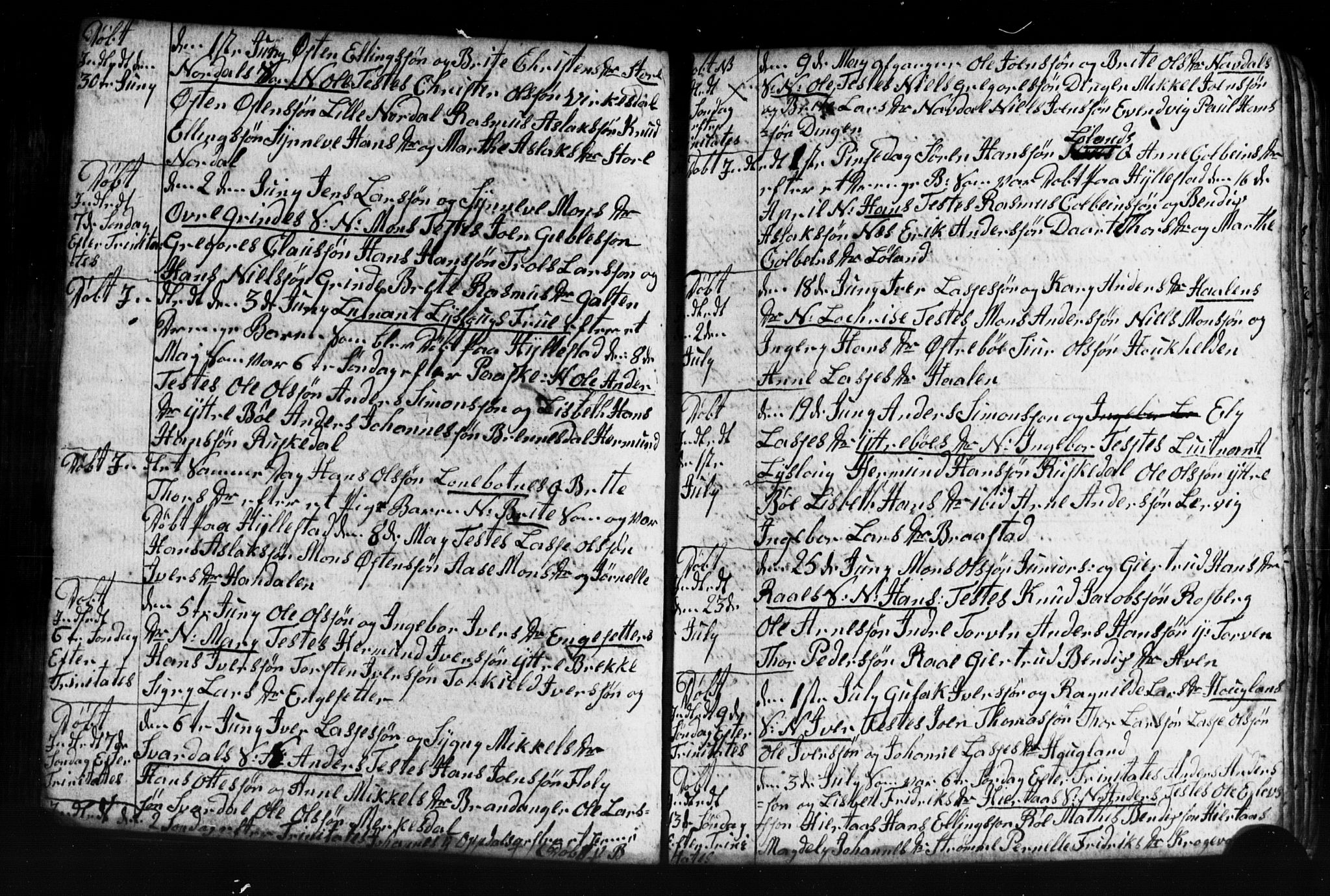 Gulen sokneprestembete, AV/SAB-A-80201/H/Hab: Parish register (copy) no. A 2, 1791-1814