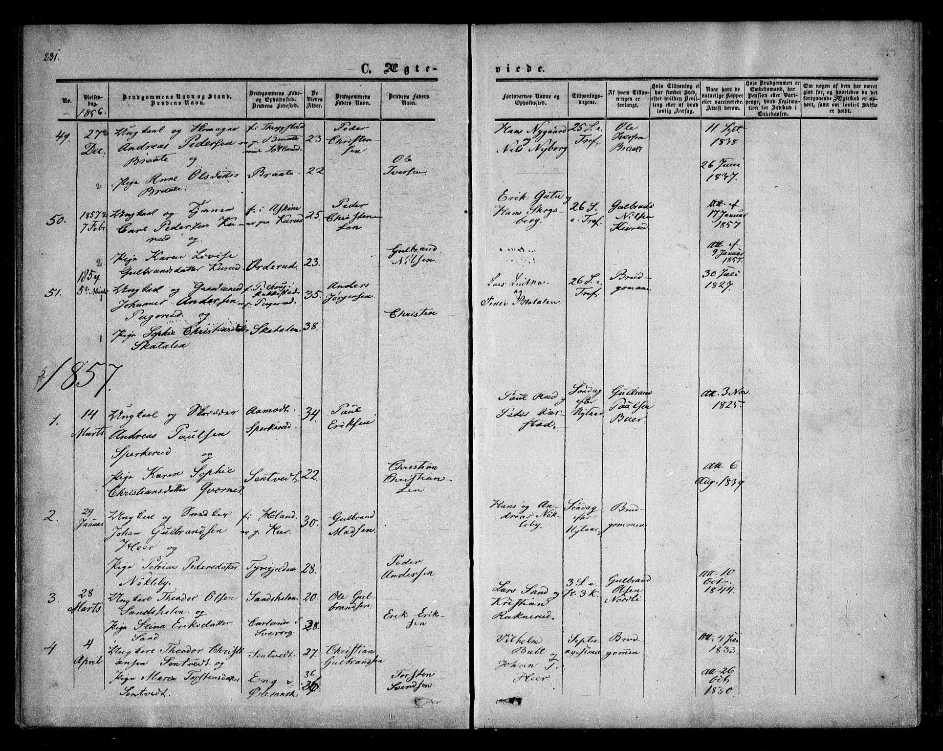 Trøgstad prestekontor Kirkebøker, AV/SAO-A-10925/F/Fa/L0008.b: Parish register (official) no. I 8B, 1855-1864, p. 231