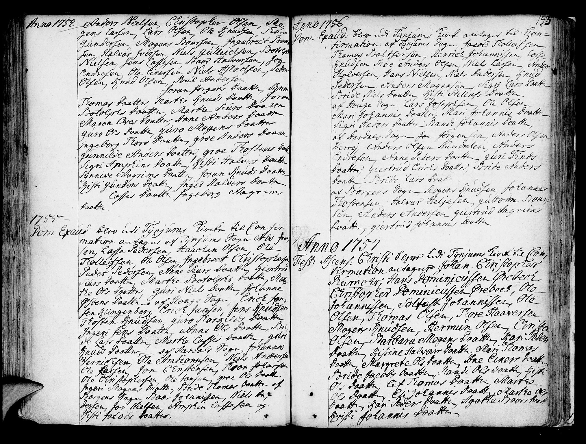 Lærdal sokneprestembete, AV/SAB-A-81201: Parish register (official) no. A 2, 1752-1782, p. 193