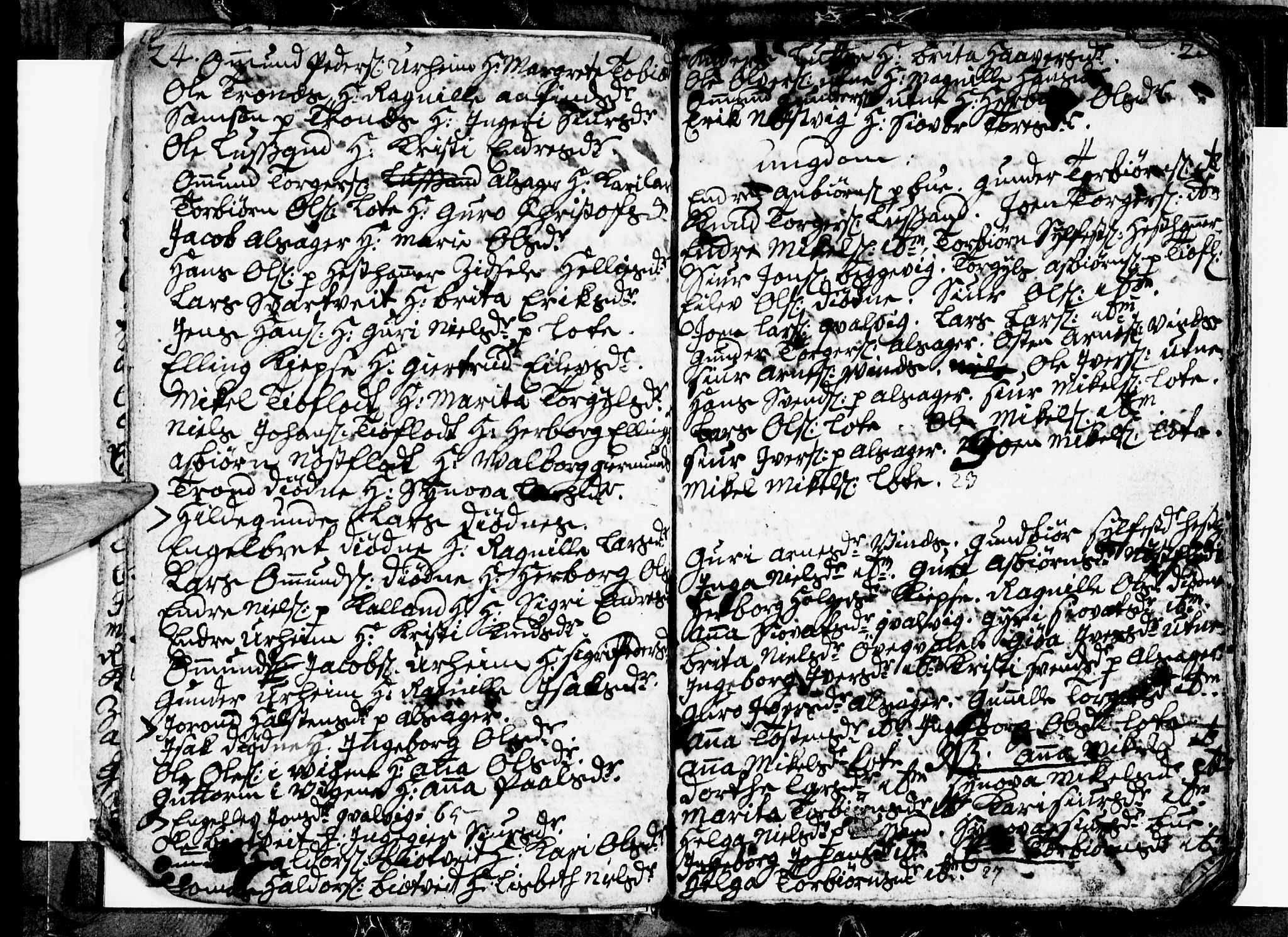 Ullensvang sokneprestembete, AV/SAB-A-78701/H/Hab: Parish register (copy) no. E 1, 1766-1769, p. 24-25