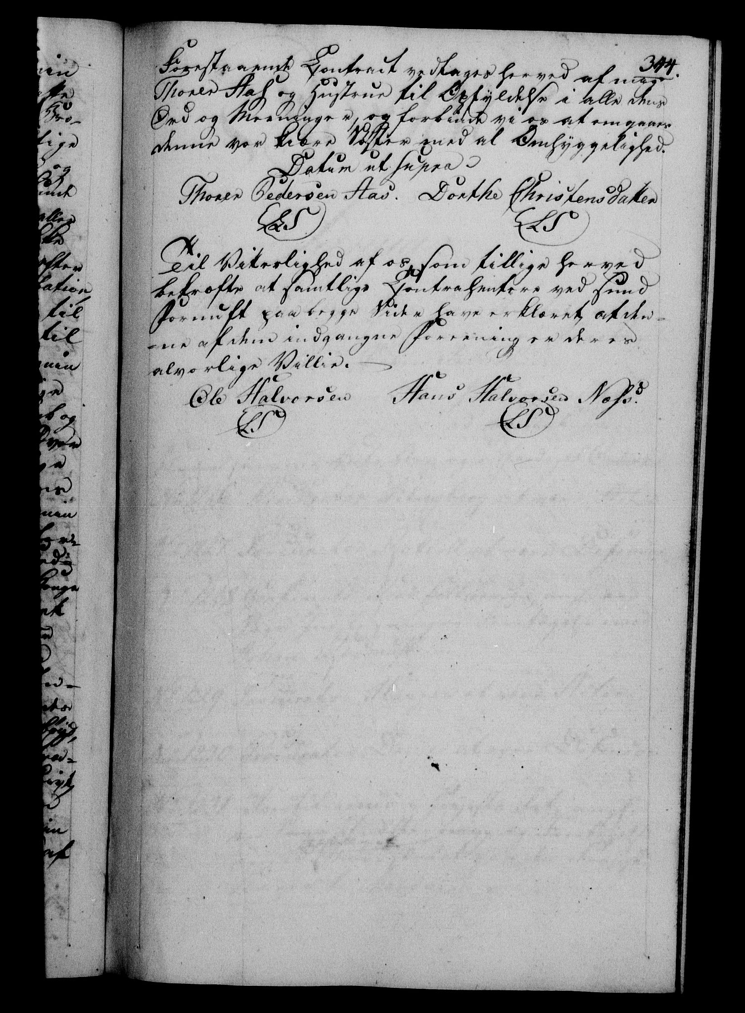 Danske Kanselli 1800-1814, RA/EA-3024/H/Hf/Hfb/Hfba/L0001: Registranter, 1800-1801, p. 344a
