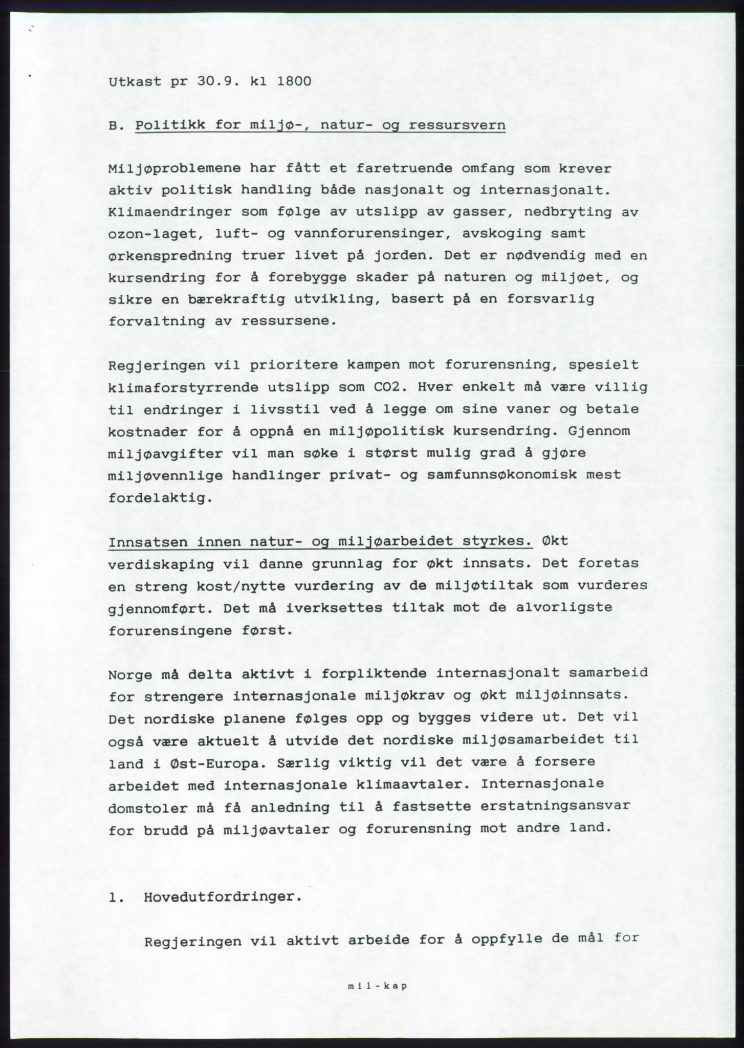 Forhandlingsmøtene 1989 mellom Høyre, KrF og Senterpartiet om dannelse av regjering, AV/RA-PA-0697/A/L0001: Forhandlingsprotokoll med vedlegg, 1989, p. 446