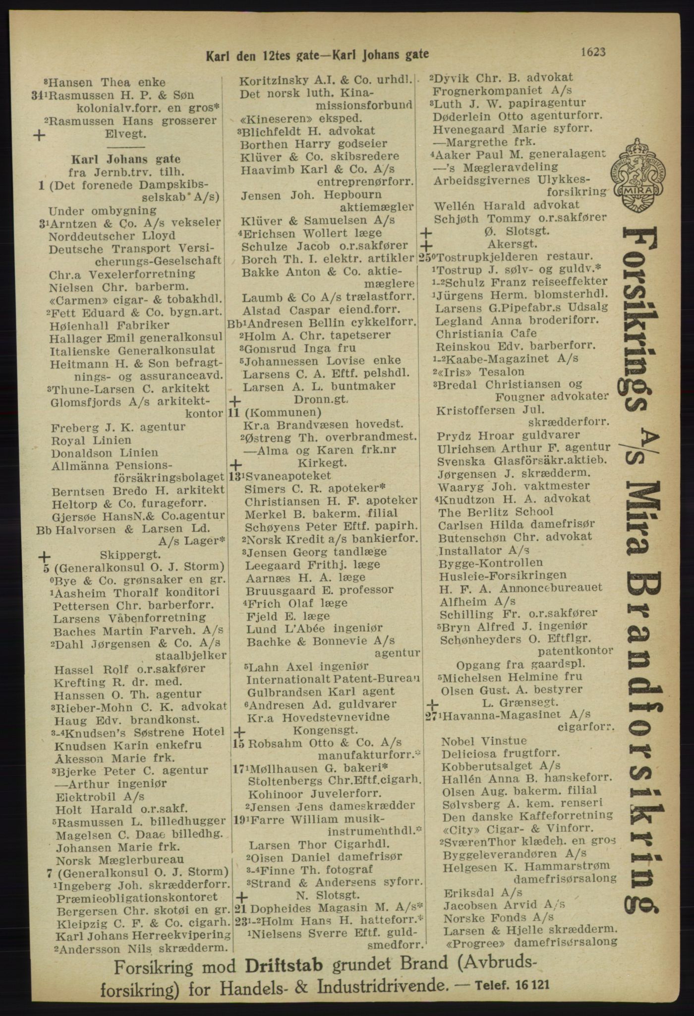 Kristiania/Oslo adressebok, PUBL/-, 1918, p. 1776