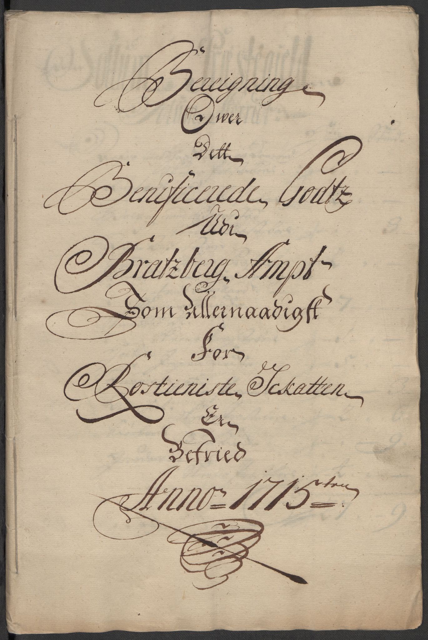 Rentekammeret inntil 1814, Reviderte regnskaper, Fogderegnskap, RA/EA-4092/R36/L2127: Fogderegnskap Øvre og Nedre Telemark og Bamble, 1715, p. 65