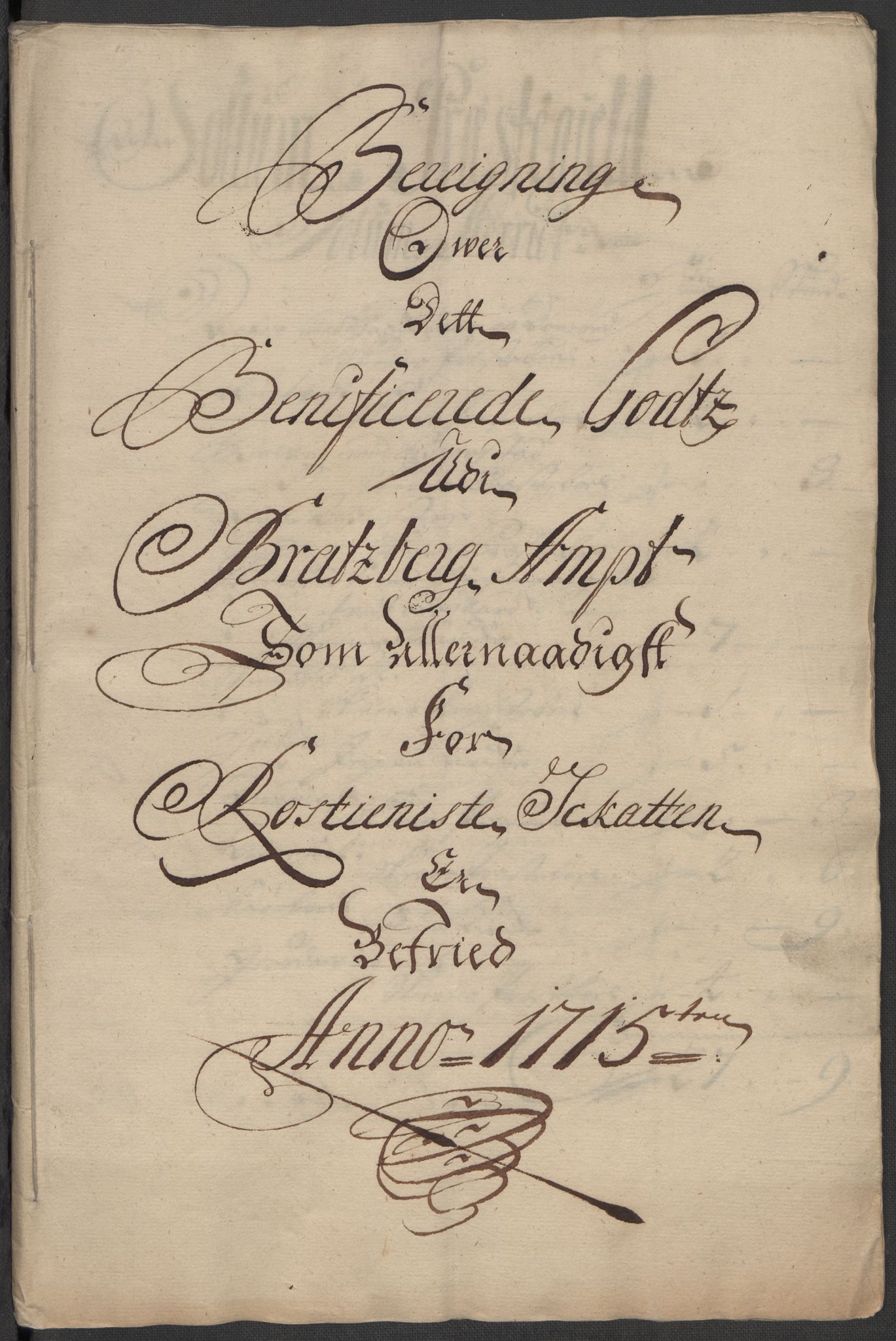 Rentekammeret inntil 1814, Reviderte regnskaper, Fogderegnskap, AV/RA-EA-4092/R36/L2127: Fogderegnskap Øvre og Nedre Telemark og Bamble, 1715, p. 65