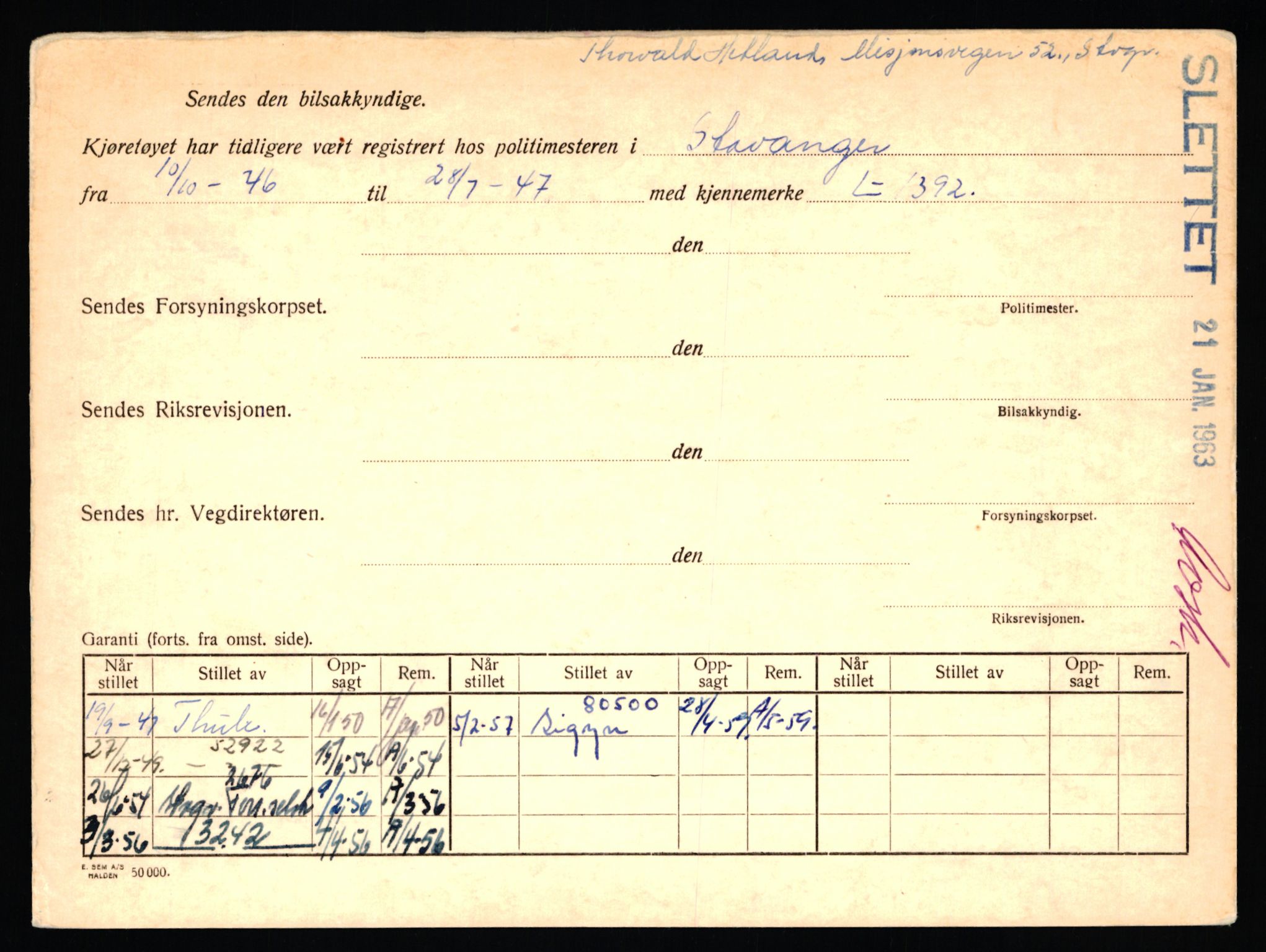 Stavanger trafikkstasjon, AV/SAST-A-101942/0/F/L0031: L-17000 - L-17599, 1930-1971, p. 1968