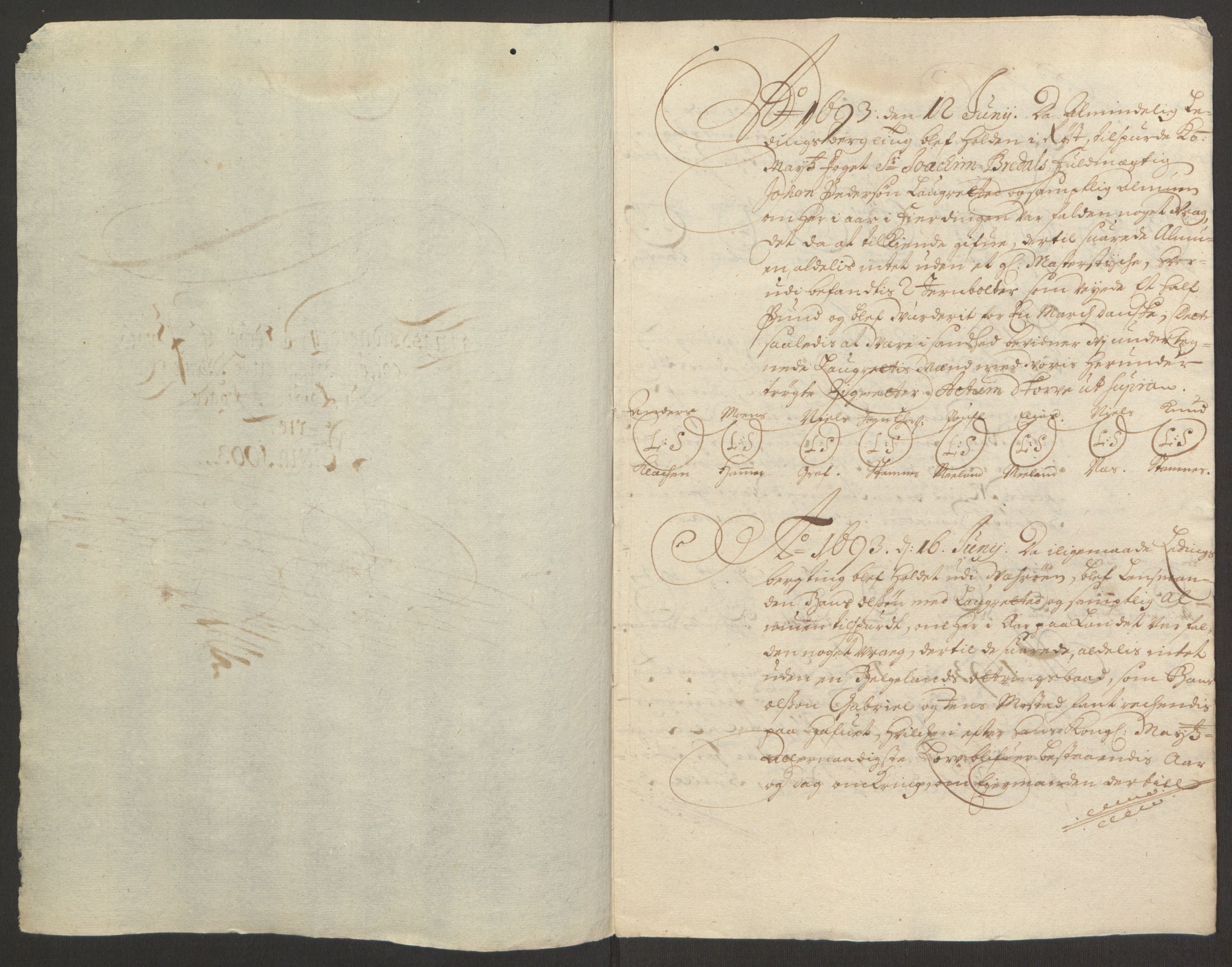Rentekammeret inntil 1814, Reviderte regnskaper, Fogderegnskap, RA/EA-4092/R67/L4675: Fogderegnskap Vesterålen, Andenes og Lofoten, 1691-1693, p. 280