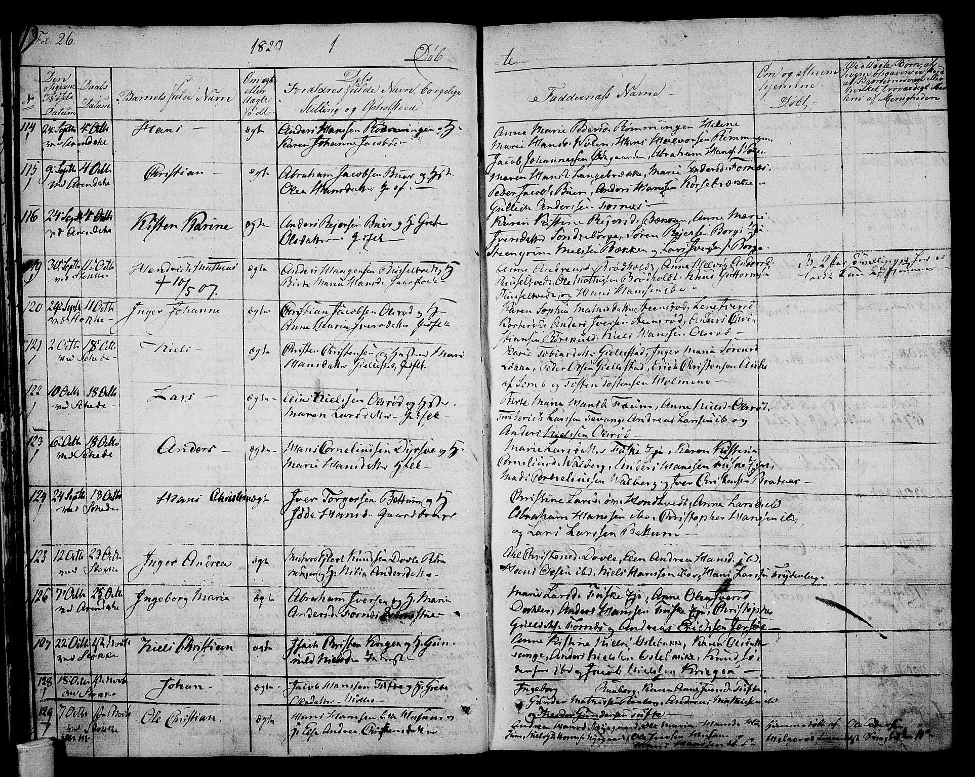 Stokke kirkebøker, SAKO/A-320/F/Fa/L0006: Parish register (official) no. I 6, 1826-1843, p. 26