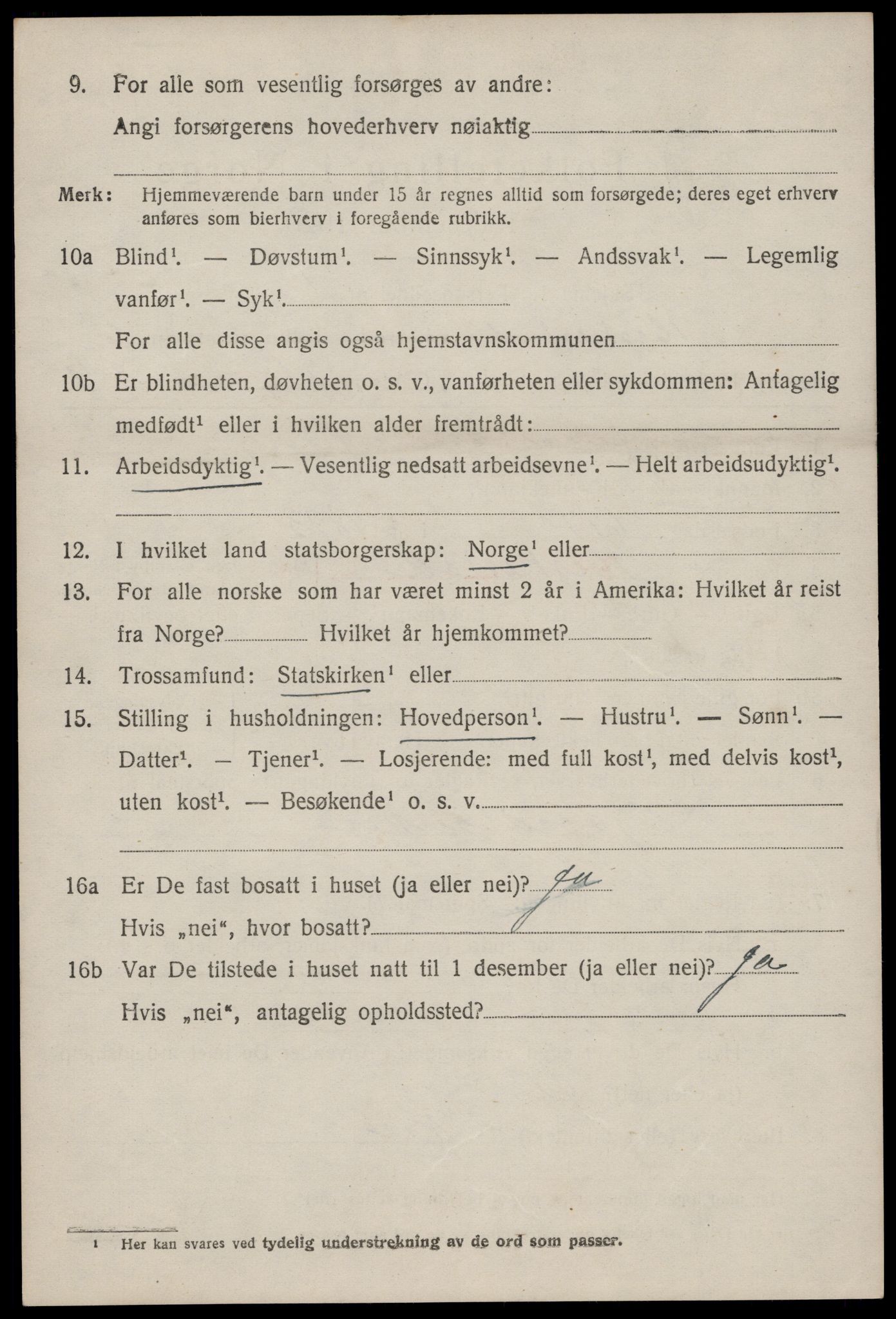 SAST, 1920 census for Heskestad, 1920, p. 2022