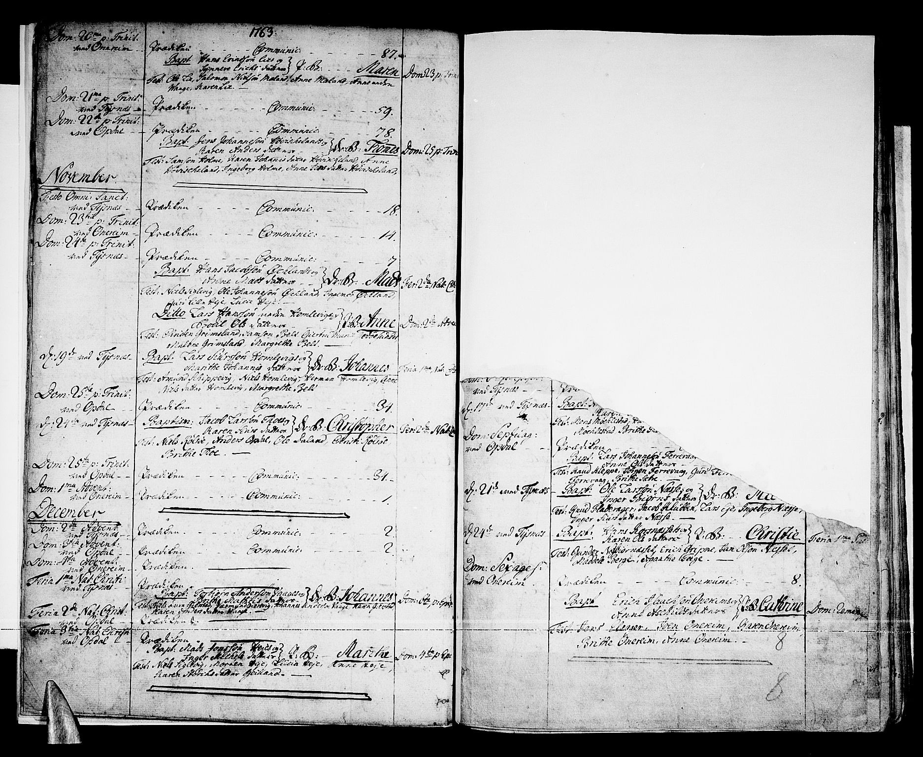 Tysnes sokneprestembete, AV/SAB-A-78601/H/Haa: Parish register (official) no. A 5, 1762-1793, p. 8