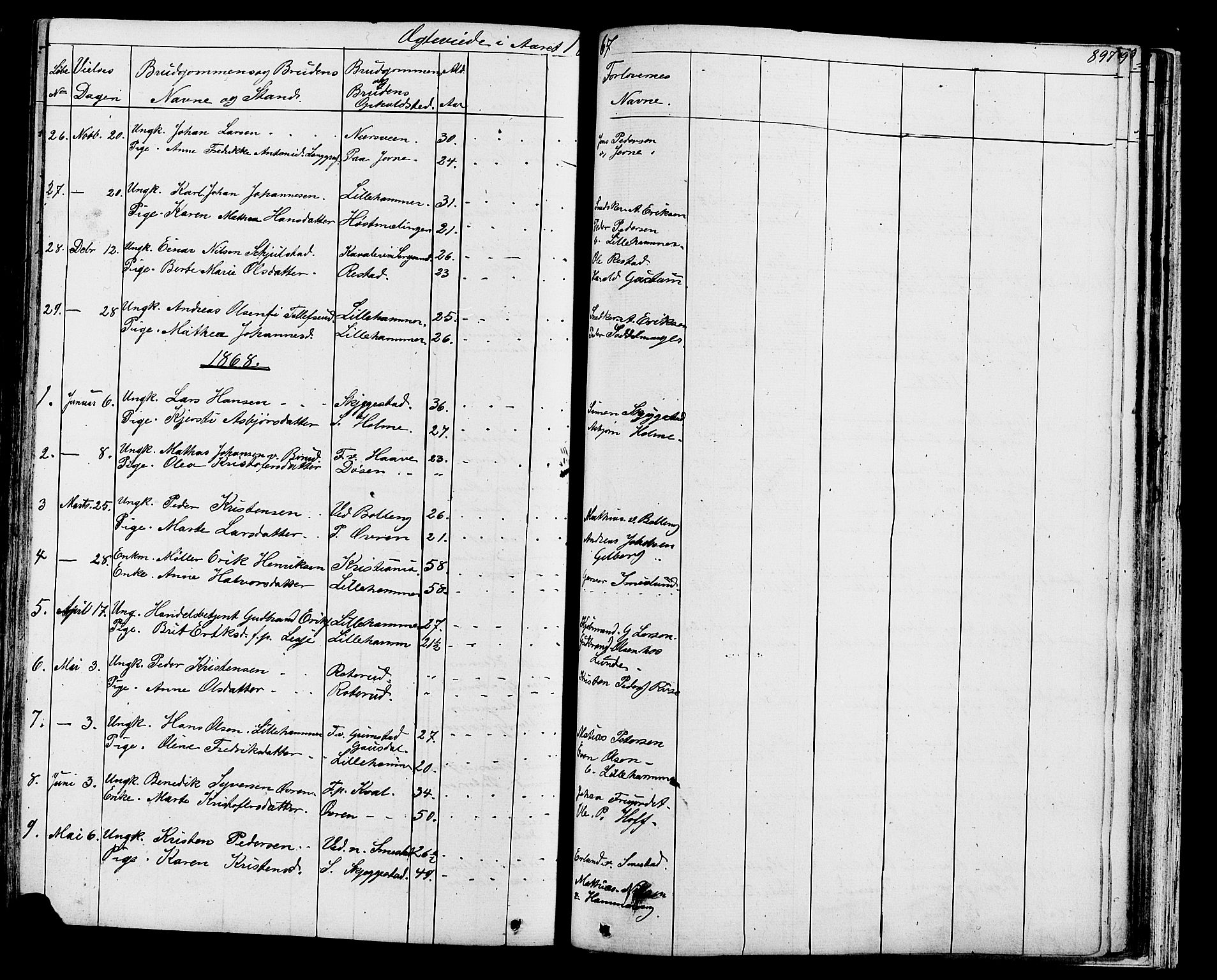 Fåberg prestekontor, SAH/PREST-086/H/Ha/Hab/L0007: Parish register (copy) no. 7, 1856-1891, p. 896-897
