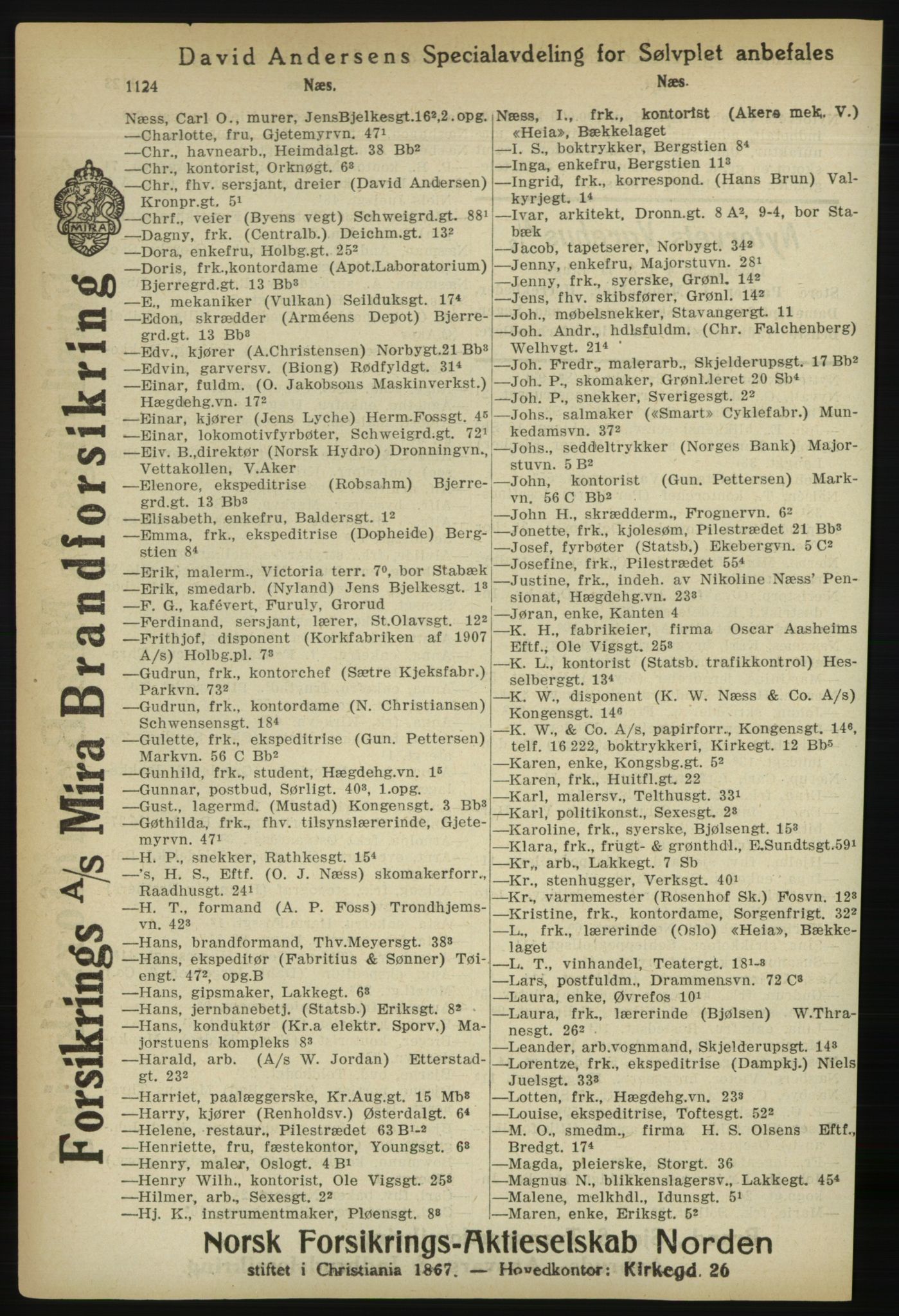 Kristiania/Oslo adressebok, PUBL/-, 1918, p. 1149