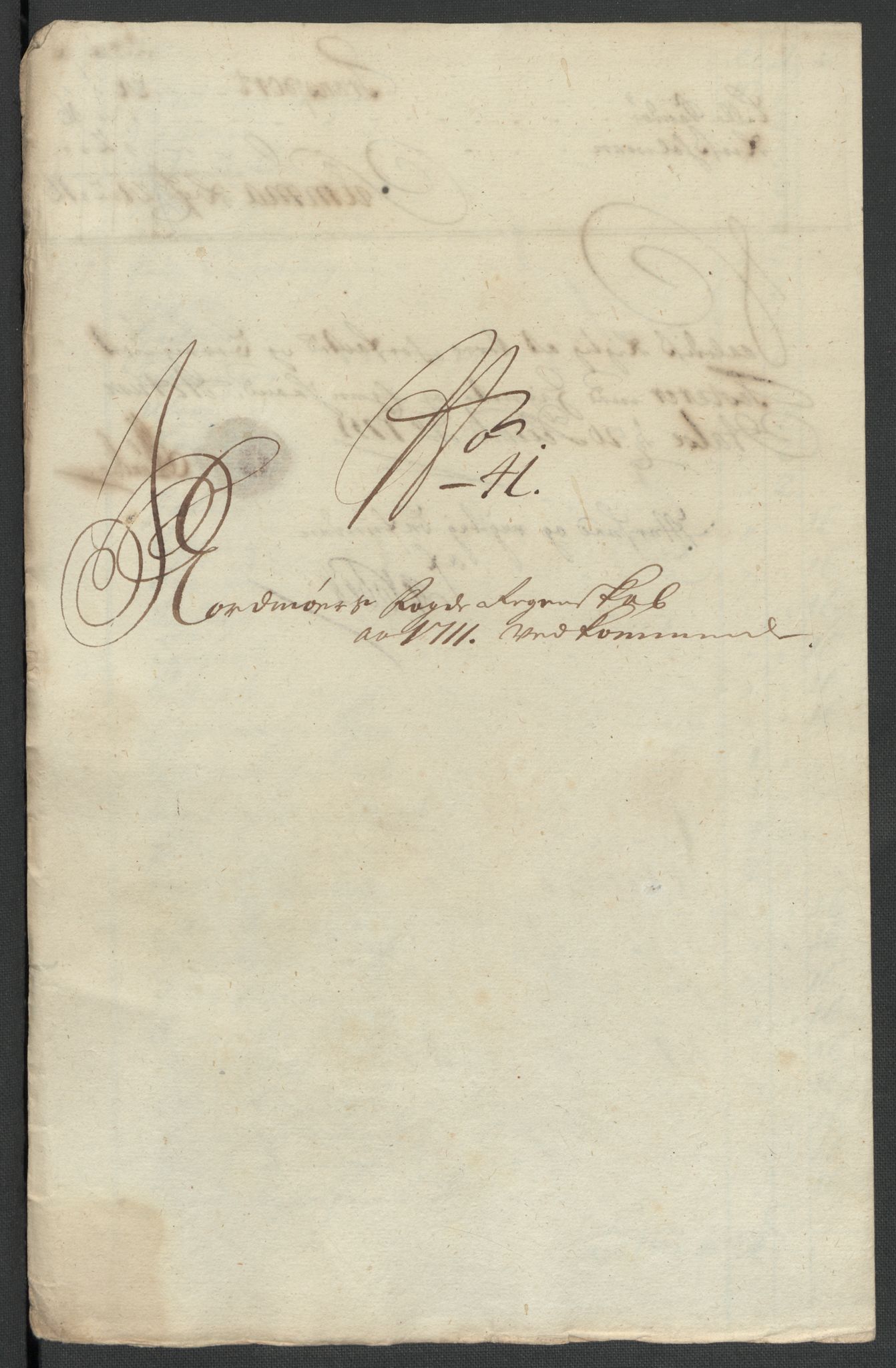 Rentekammeret inntil 1814, Reviderte regnskaper, Fogderegnskap, AV/RA-EA-4092/R56/L3745: Fogderegnskap Nordmøre, 1711, p. 336