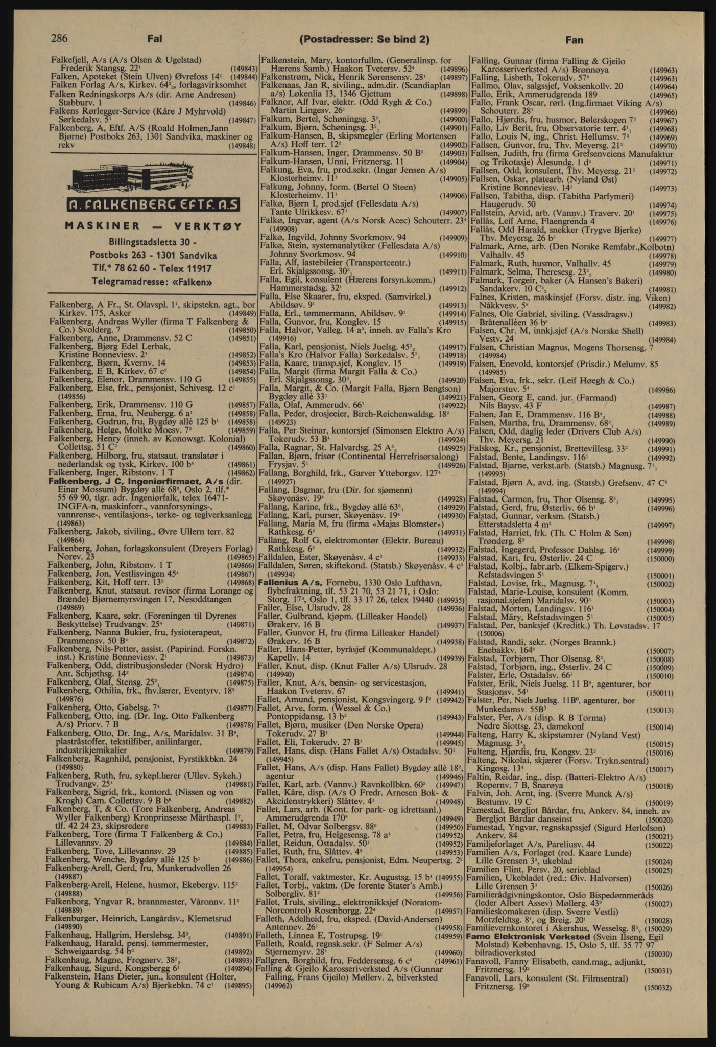 Kristiania/Oslo adressebok, PUBL/-, 1977-1978, p. 286