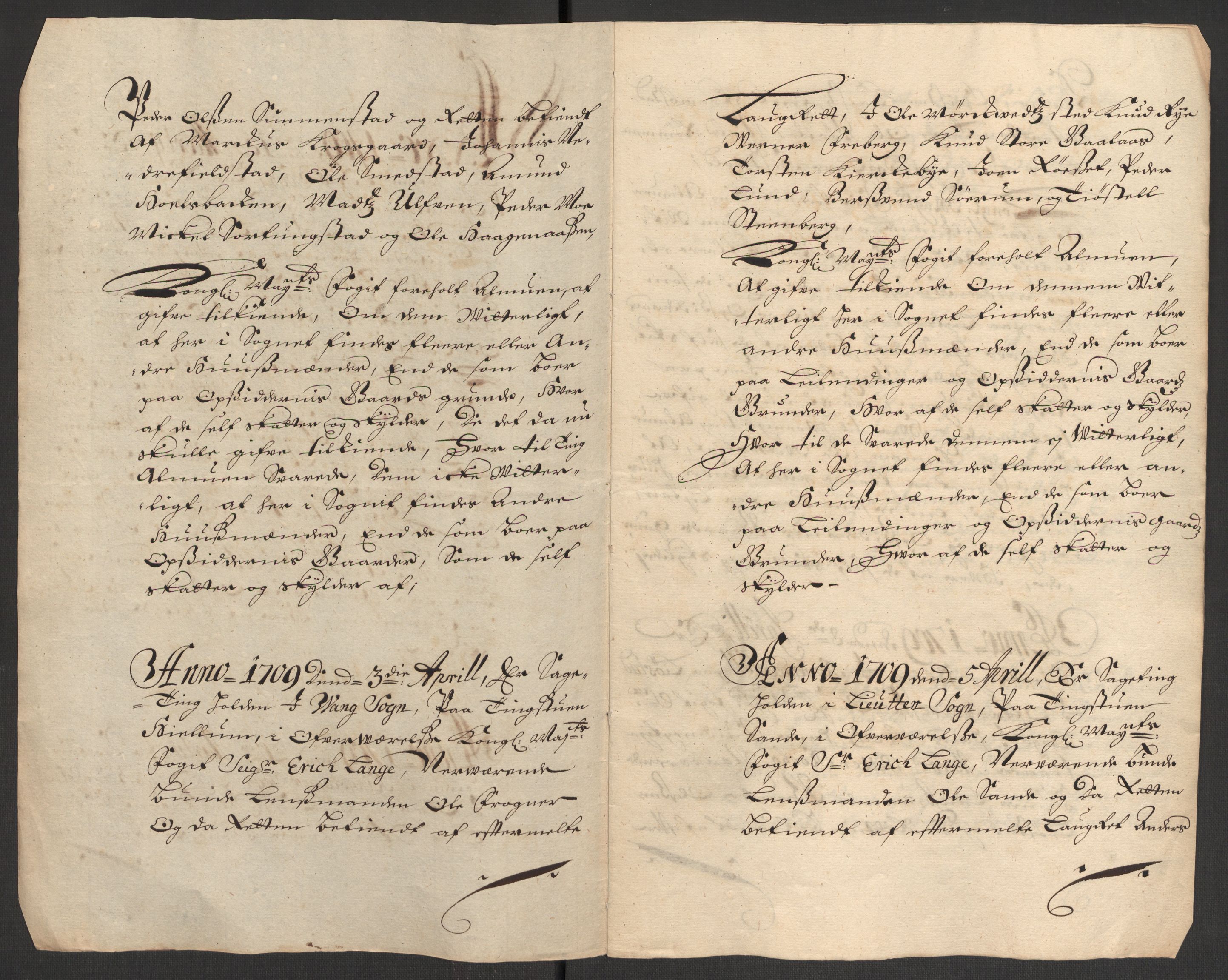 Rentekammeret inntil 1814, Reviderte regnskaper, Fogderegnskap, RA/EA-4092/R16/L1045: Fogderegnskap Hedmark, 1709, p. 204