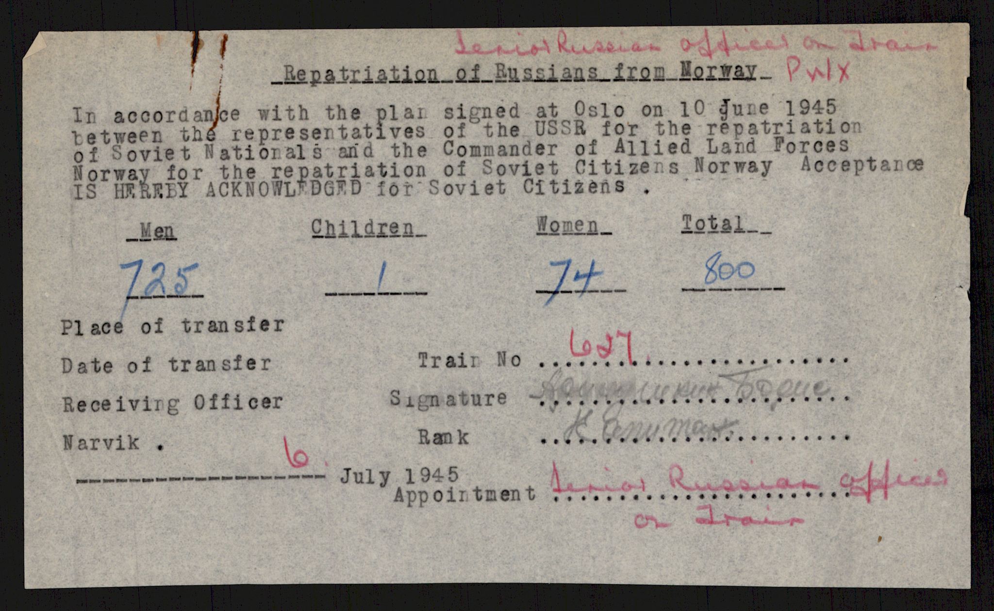 Flyktnings- og fangedirektoratet, Repatrieringskontoret, RA/S-1681/D/Db/L0016: Displaced Persons (DPs) og sivile tyskere, 1945-1948, p. 358