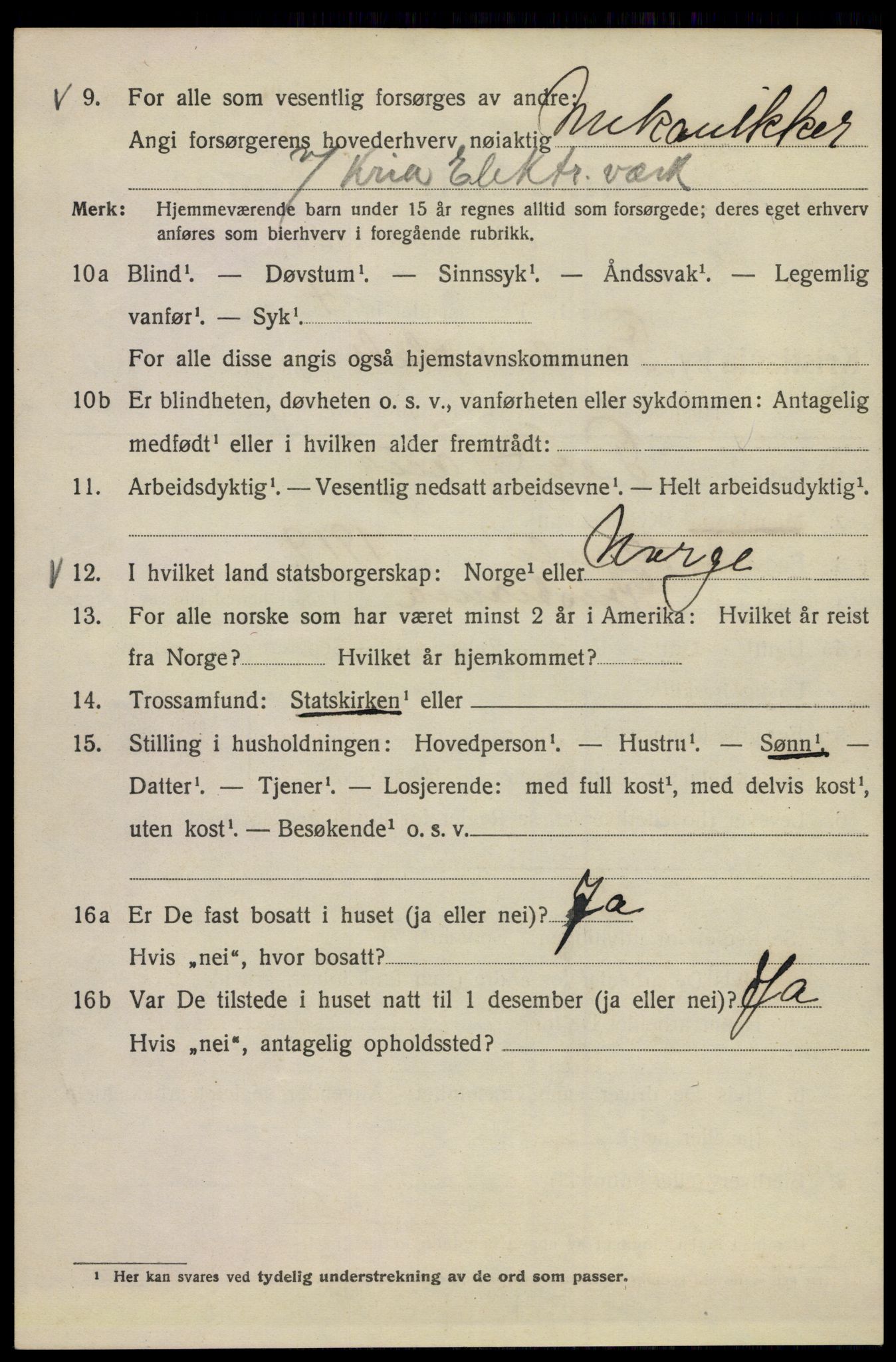 SAO, 1920 census for Kristiania, 1920, p. 445694