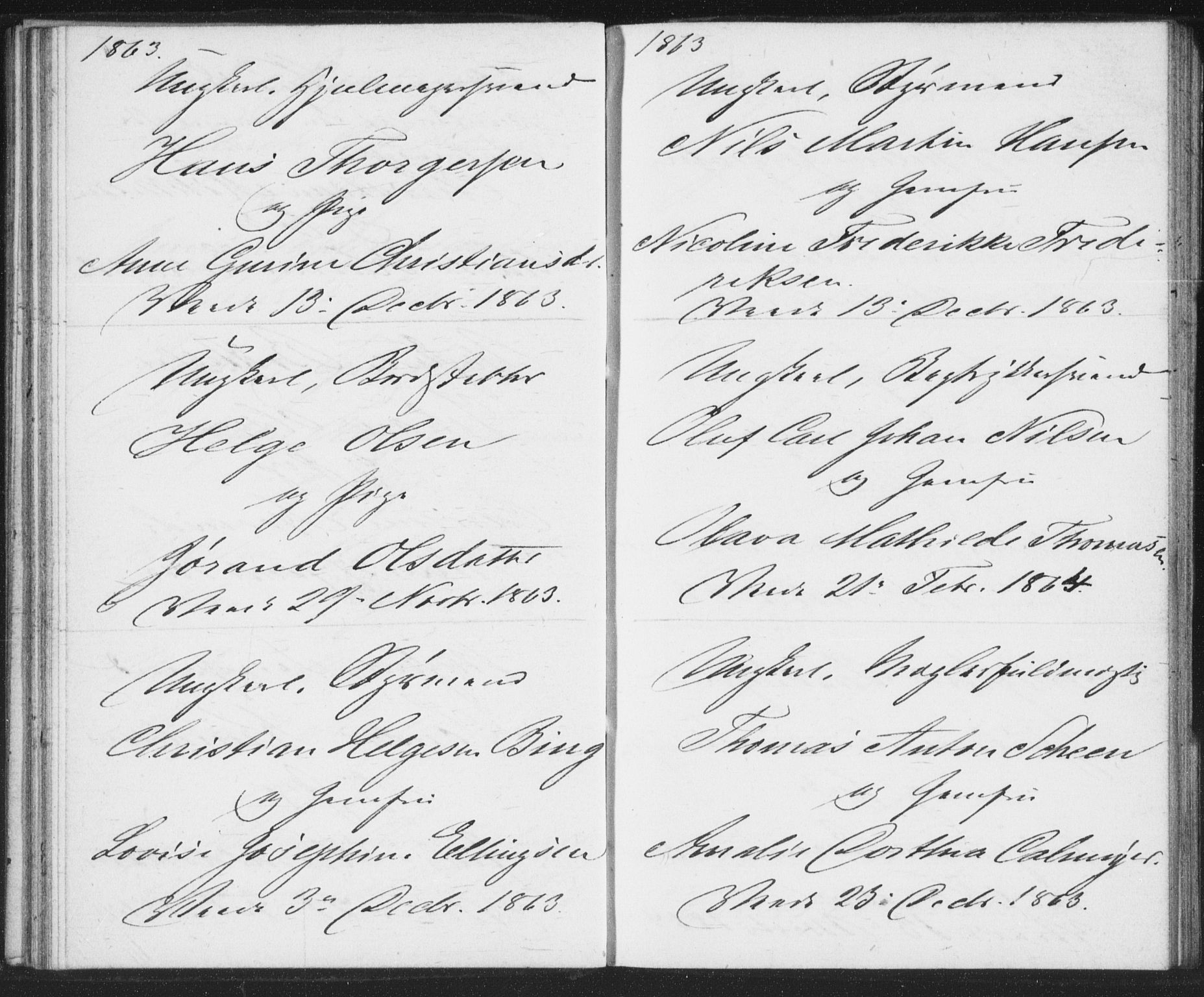 Bragernes kirkebøker, AV/SAKO-A-6/H/Ha/L0004: Banns register no. 4, 1860-1866