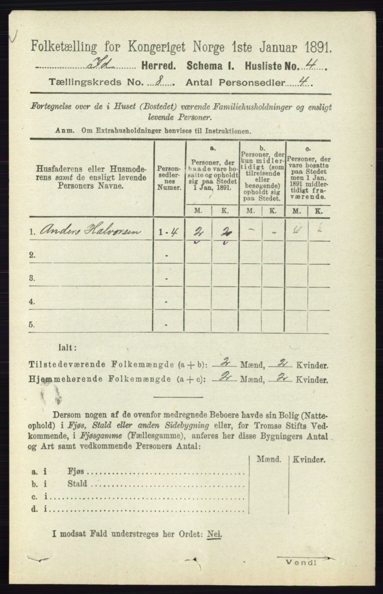 RA, 1891 census for 0117 Idd, 1891, p. 4670