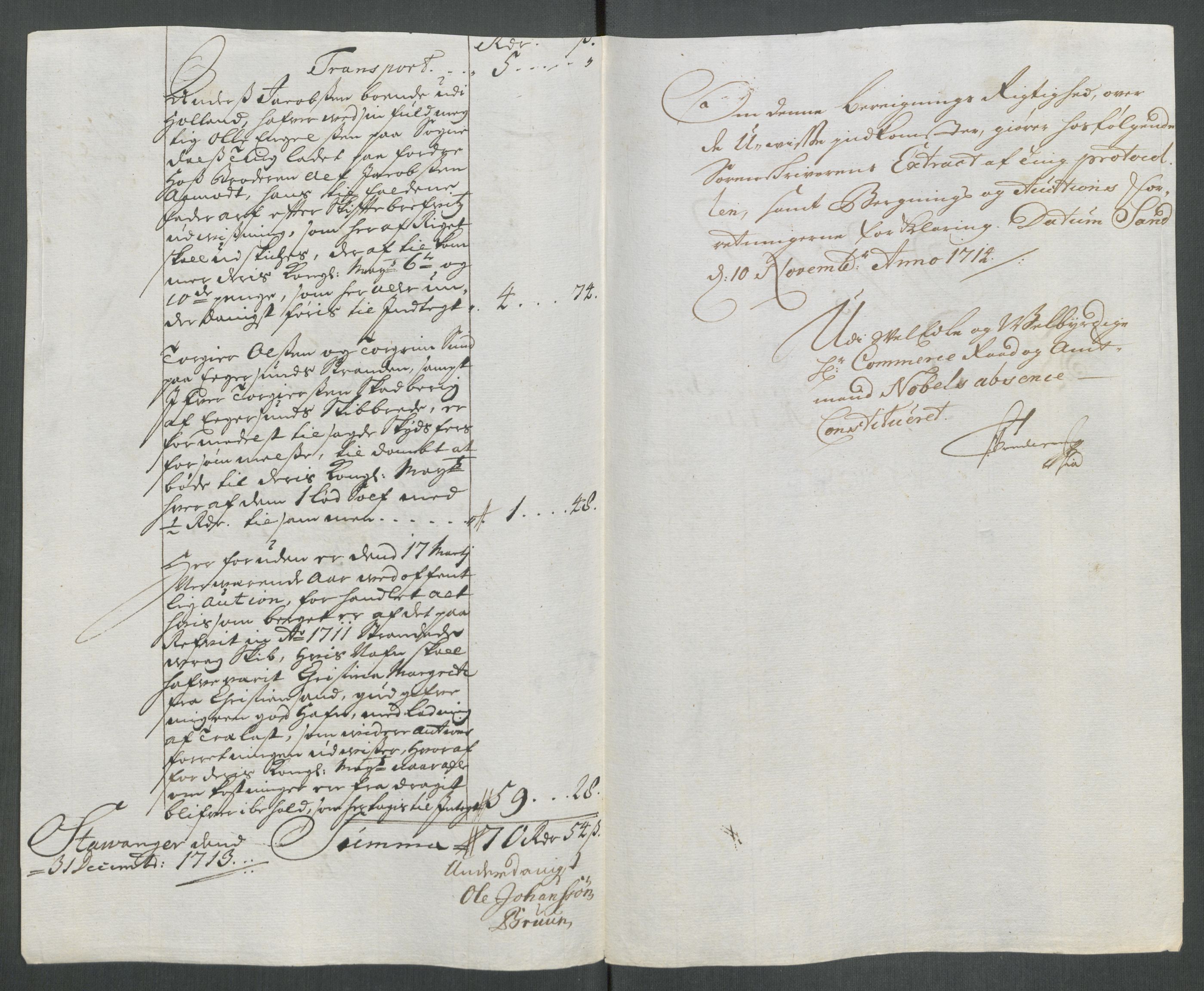 Rentekammeret inntil 1814, Reviderte regnskaper, Fogderegnskap, AV/RA-EA-4092/R46/L2738: Fogderegnskap Jæren og Dalane, 1713-1714, p. 57