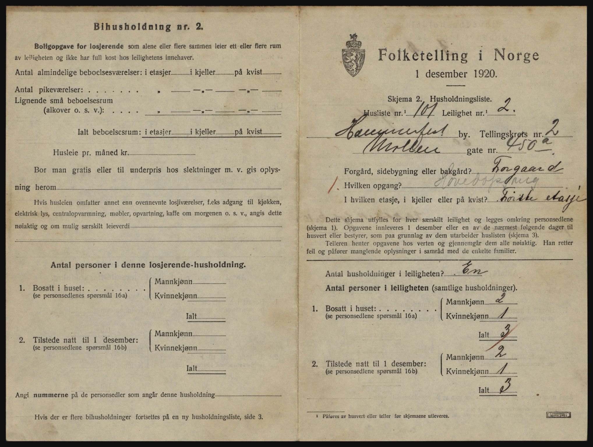 SATØ, 1920 census for Hammerfest, 1920, p. 2180